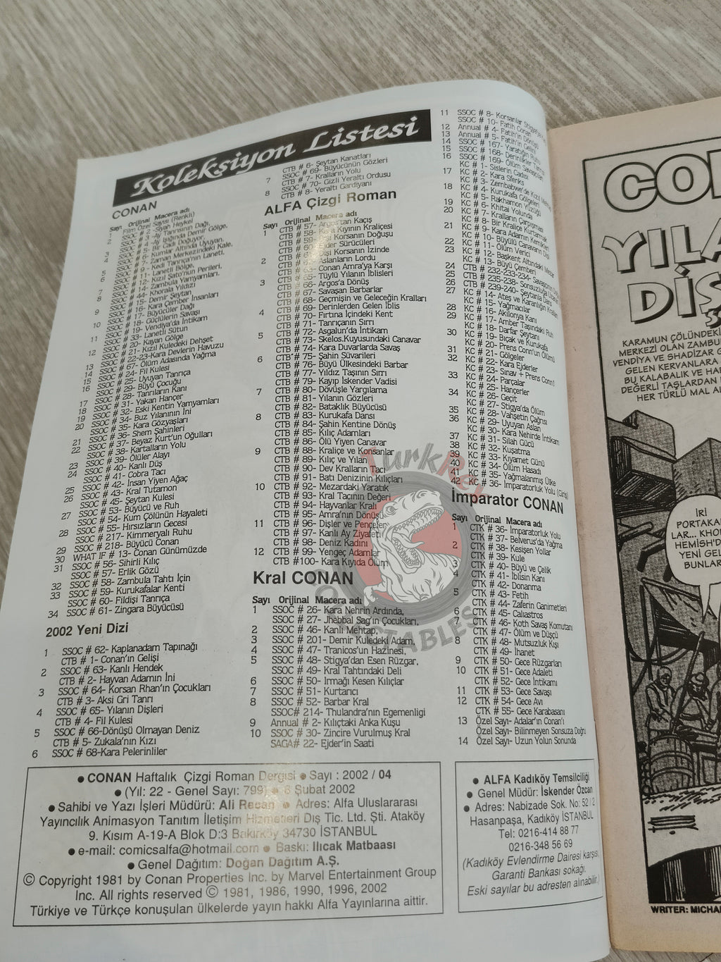 Conan #4 The Savage Sword of Conan #65 Turkish Comic Turkey The Barbarian #4