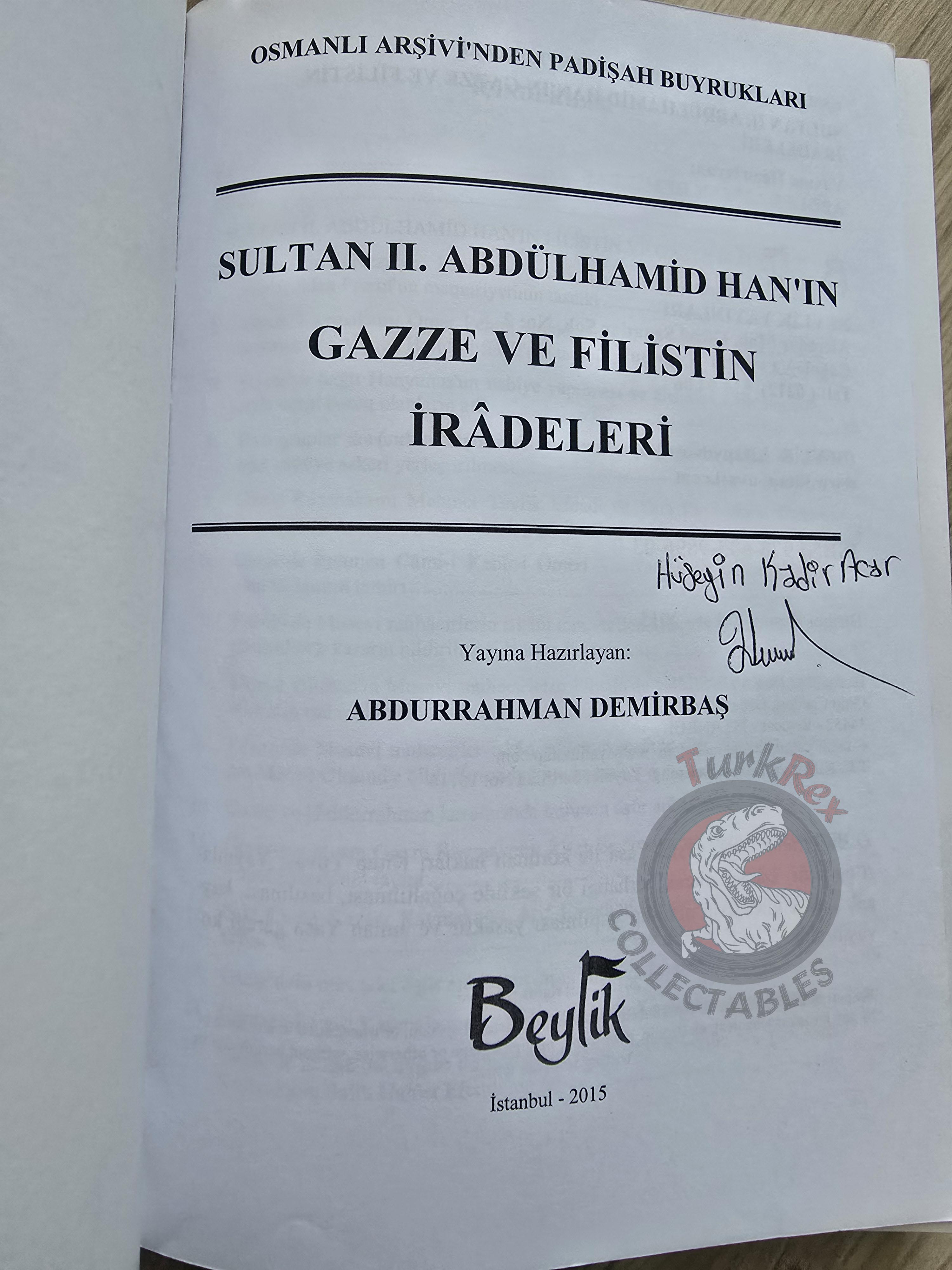Abdul Hamid II Firmans About Palestine Turkish Book Turkey Ottoman Empire Middle East
