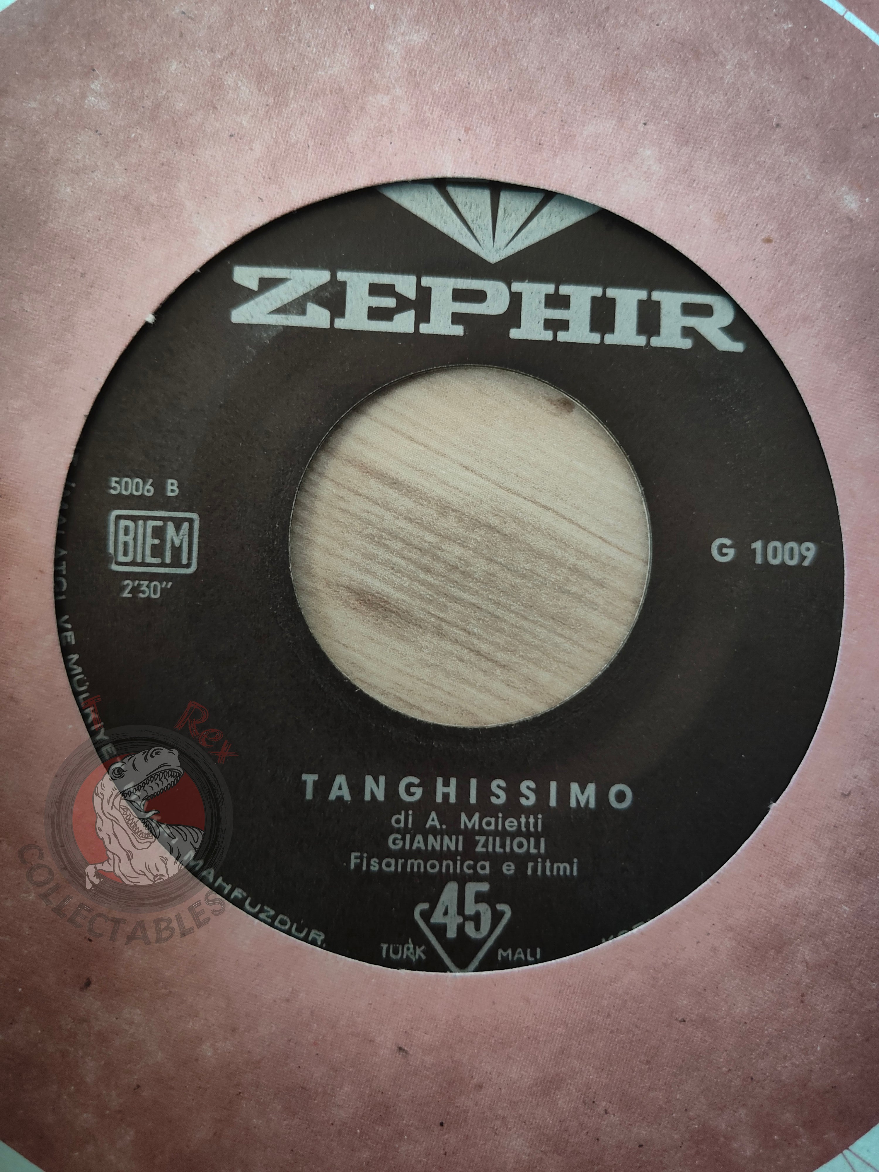 Pio Bonfanti & Gianni Zilioli – Tango Mafiusu 7" Turkish Pressing Vinyl Turkey Edition
