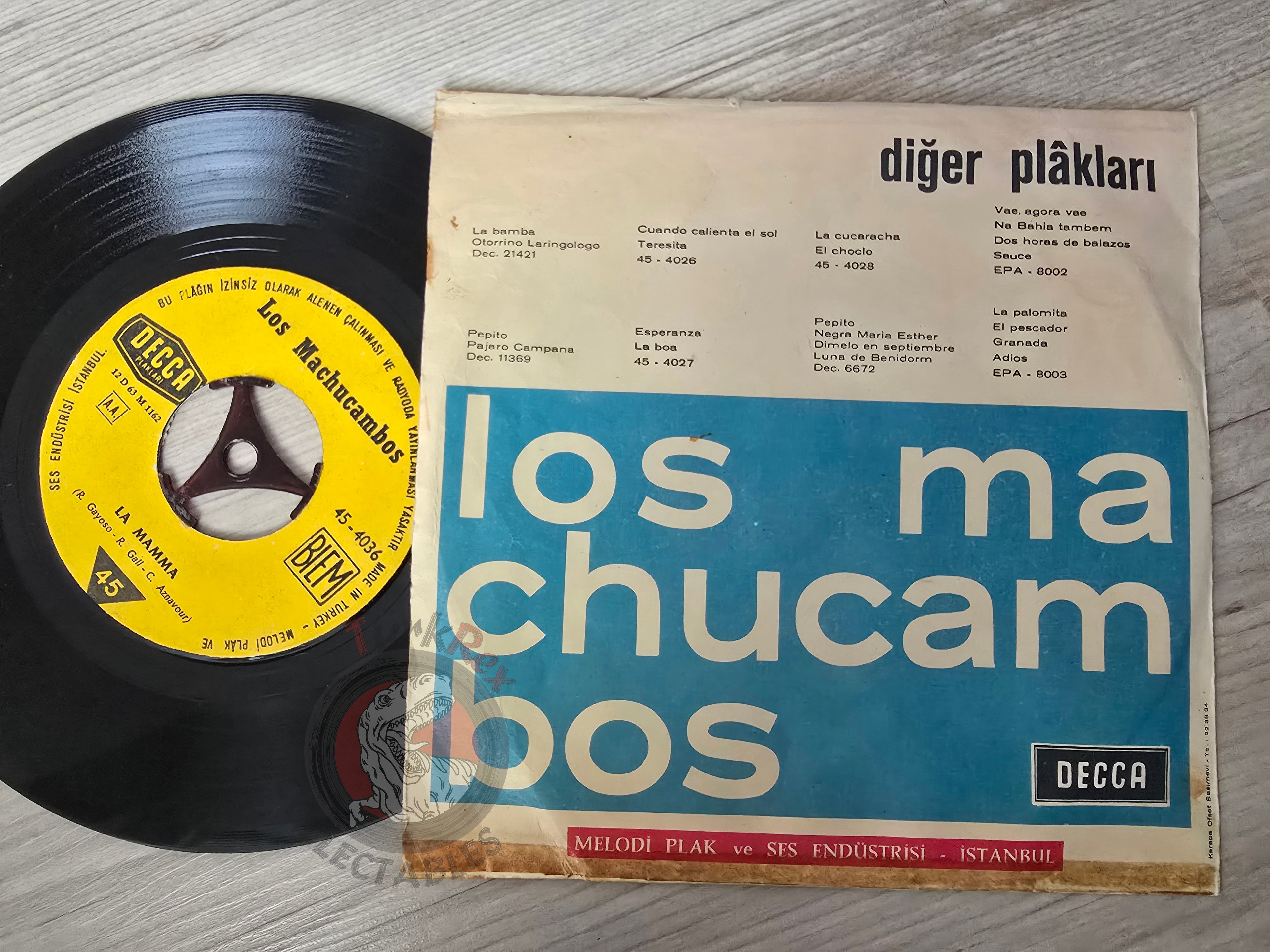 Los Machucambos – La Mamma 7" Turkish Pressing Vinyl Turkey Edition