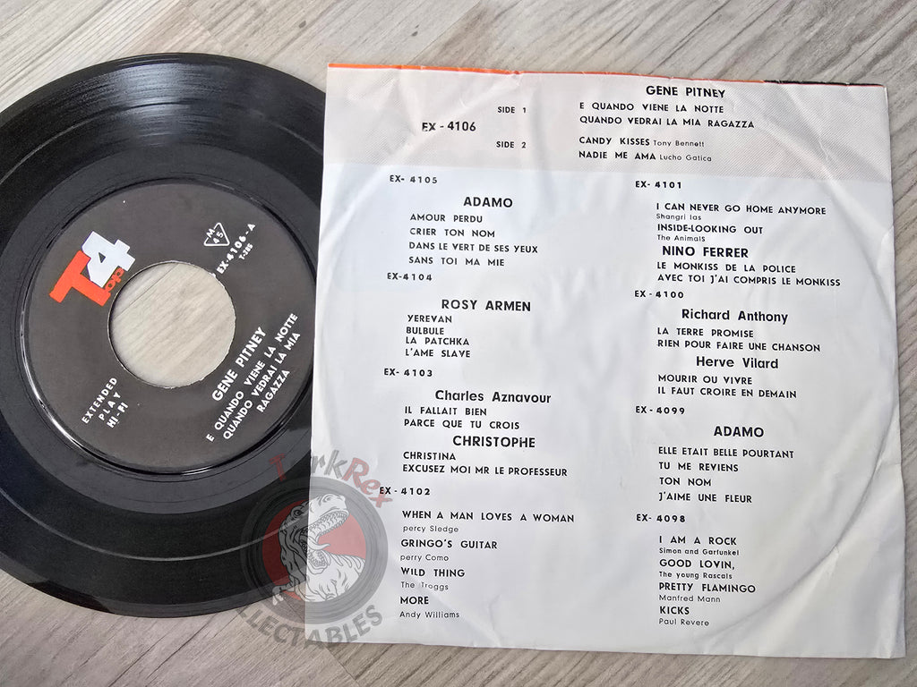 Gene Pitney / Tony Bennett / Lucho Gatica 7" Iran Pressing Vinyl Iranian Edition
