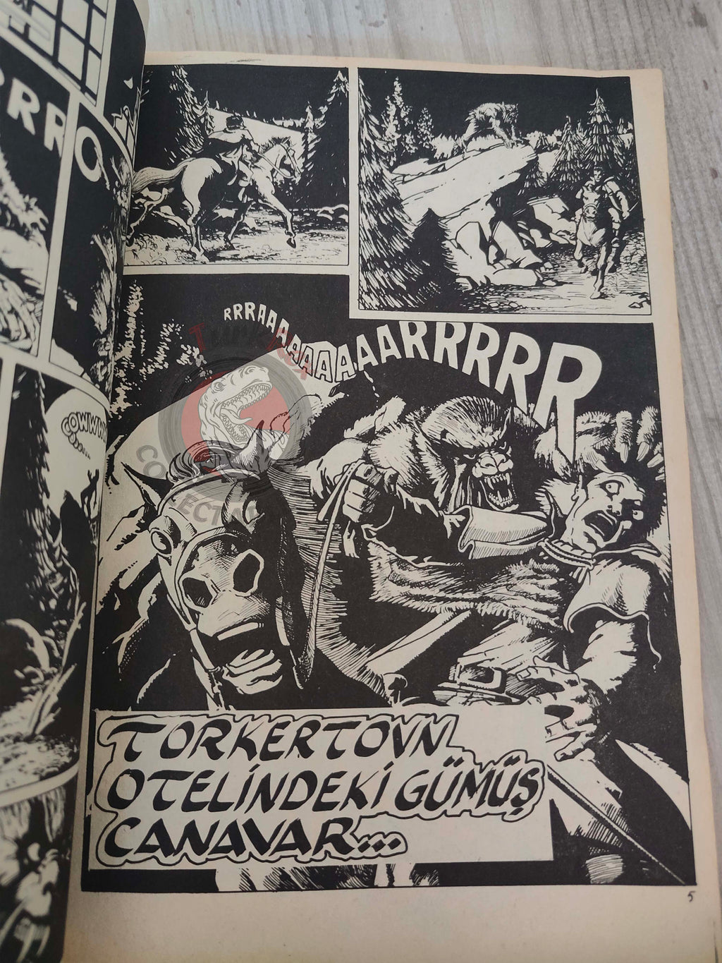 Korku January 1977 Turkish Comic Turkey Boris Vallejo Warren Creepy Eerie Solomon Kane