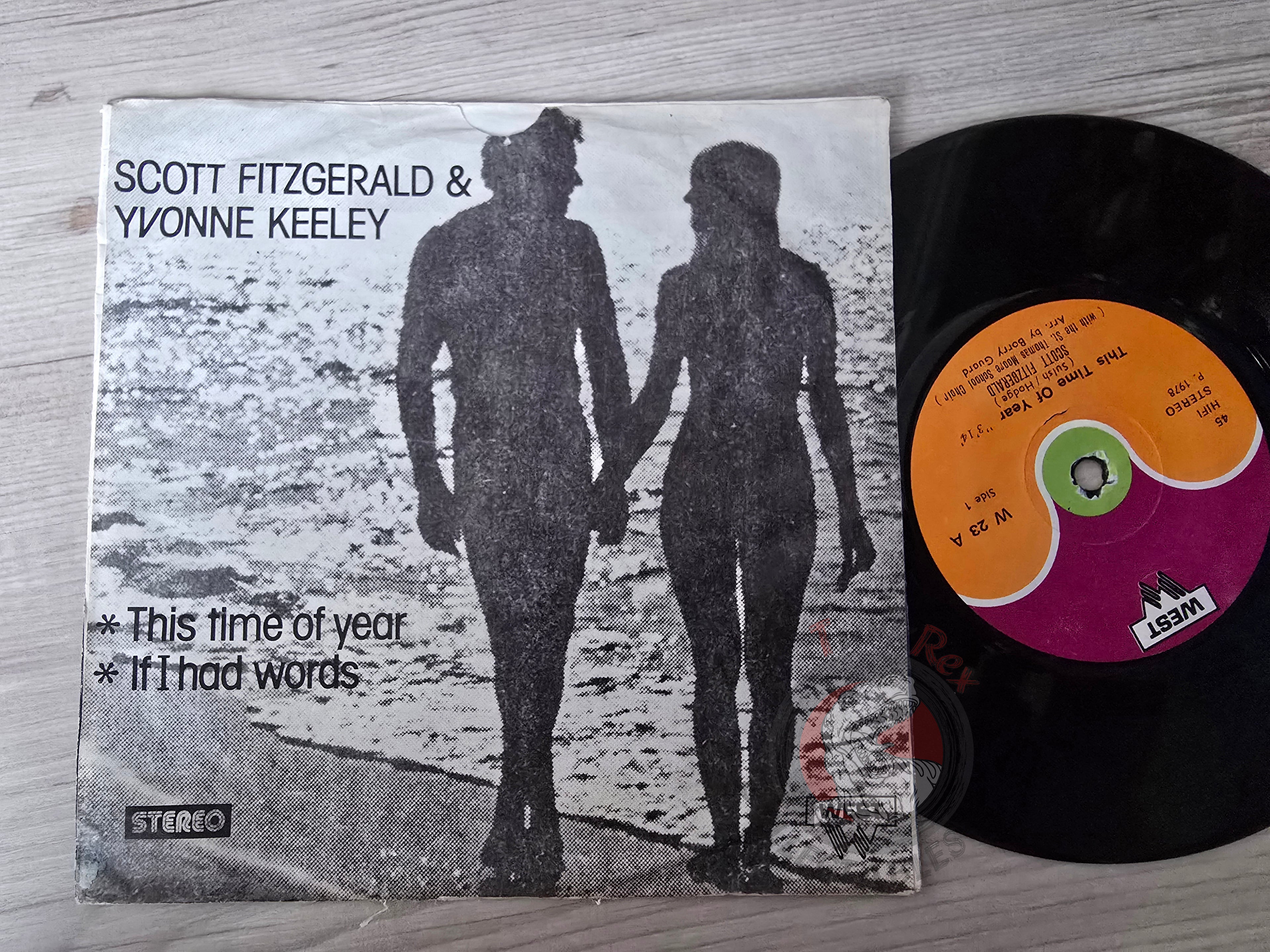Scott Fitzgerald & Yvonne Keeley – This Time Of Year / If I Had Words 7" Turkish Pressing Vinyl Turkey Edition