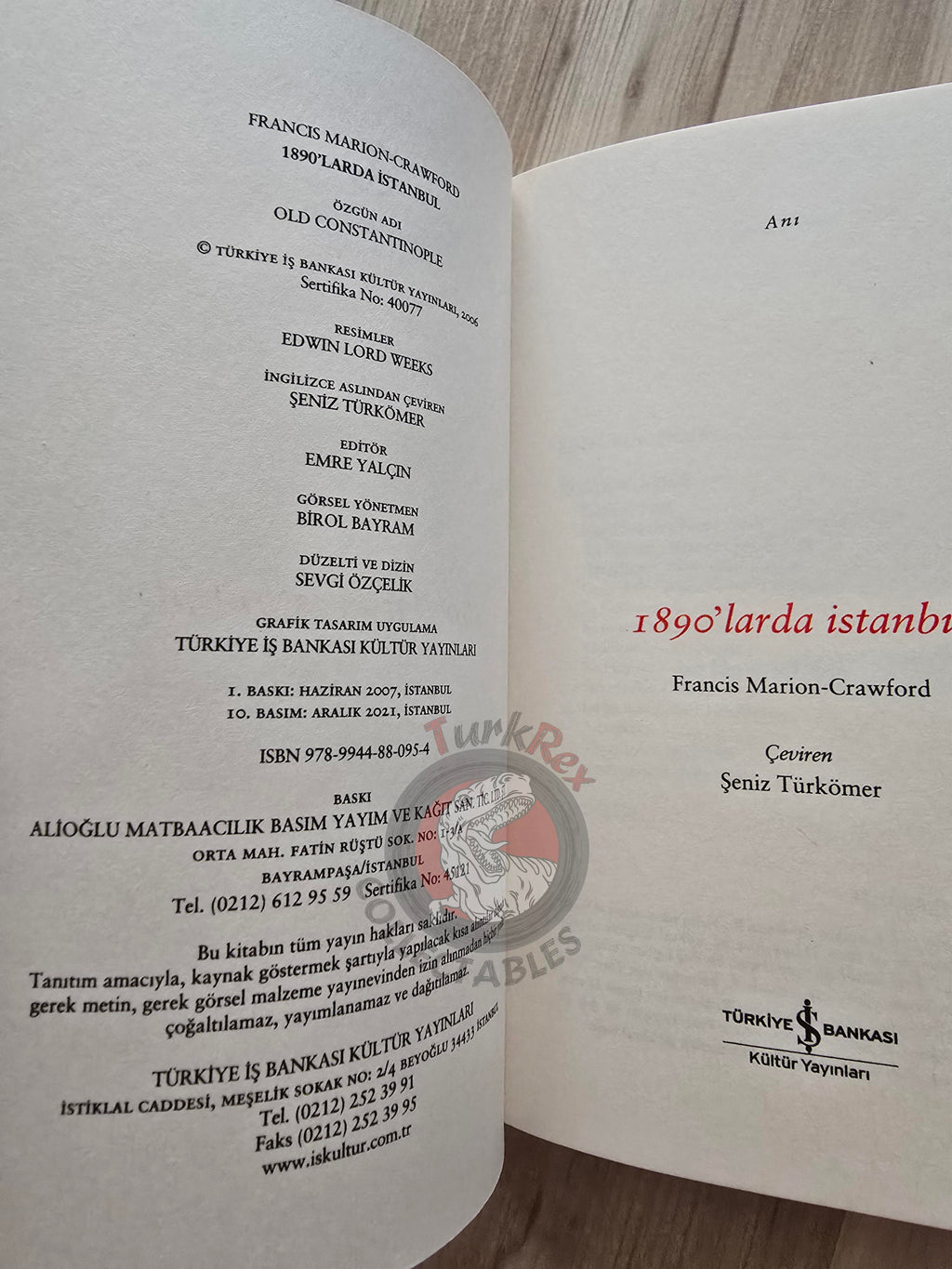 Francis Marion Crawford – Constantinople 2021 Turkish Book Turkey