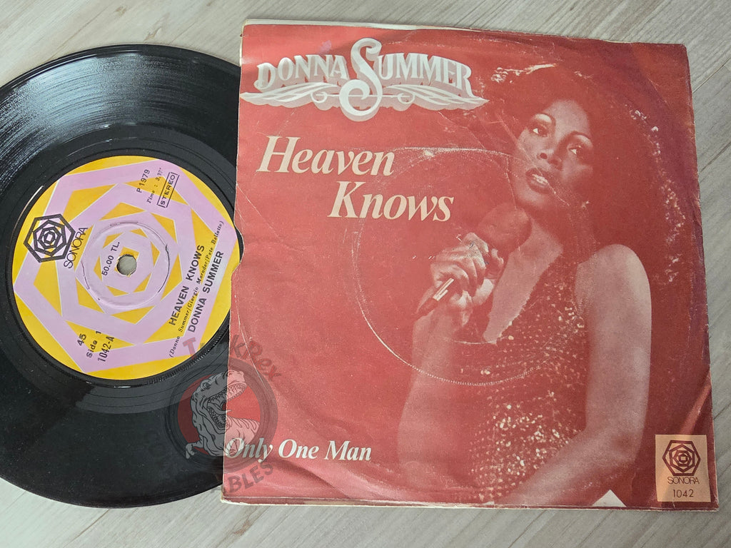 Donna Summer – Heaven Knows 7" Turkish Pressing Vinyl Turkey Edition