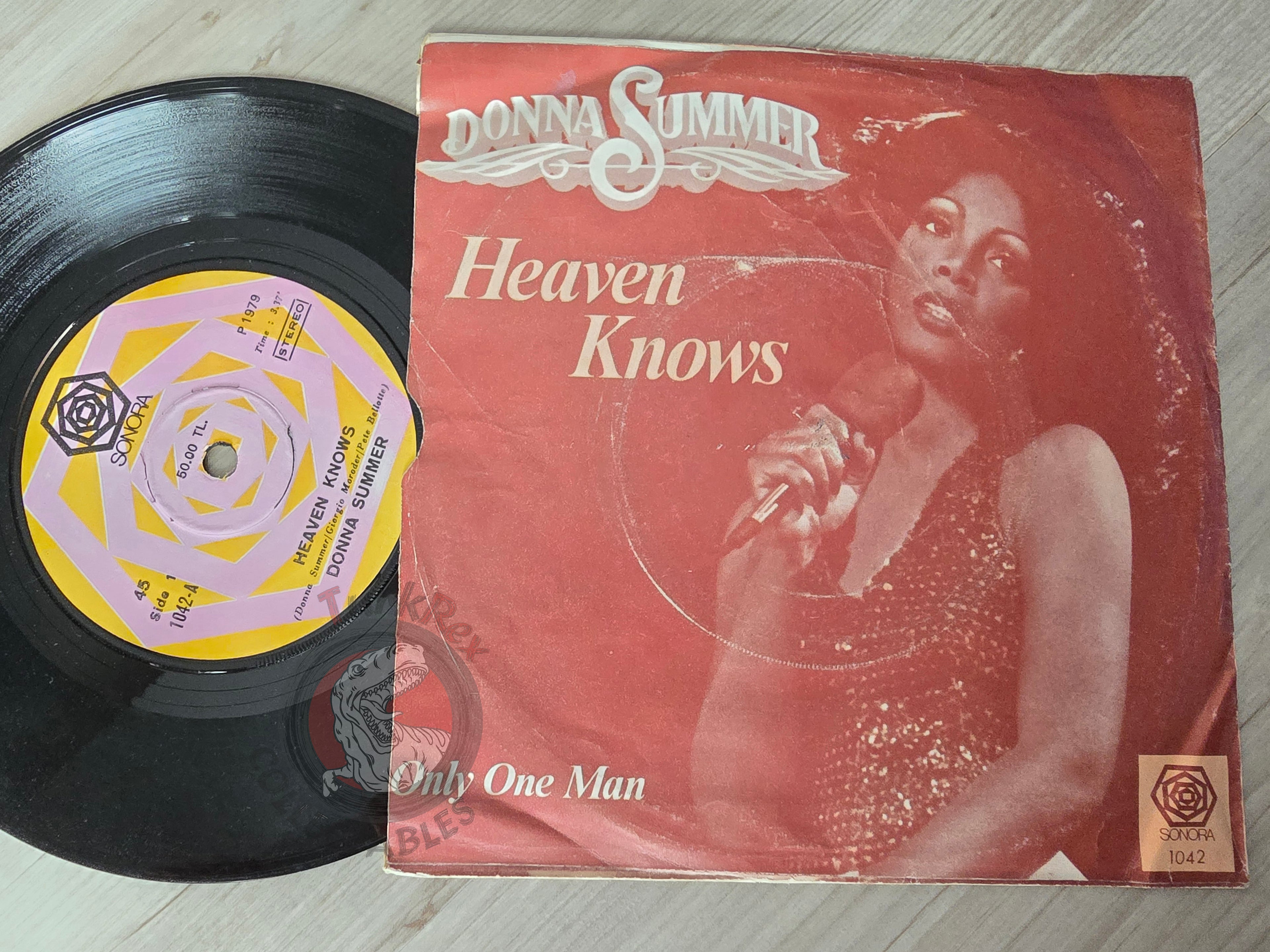 Donna Summer – Heaven Knows 7" Turkish Pressing Vinyl Turkey Edition