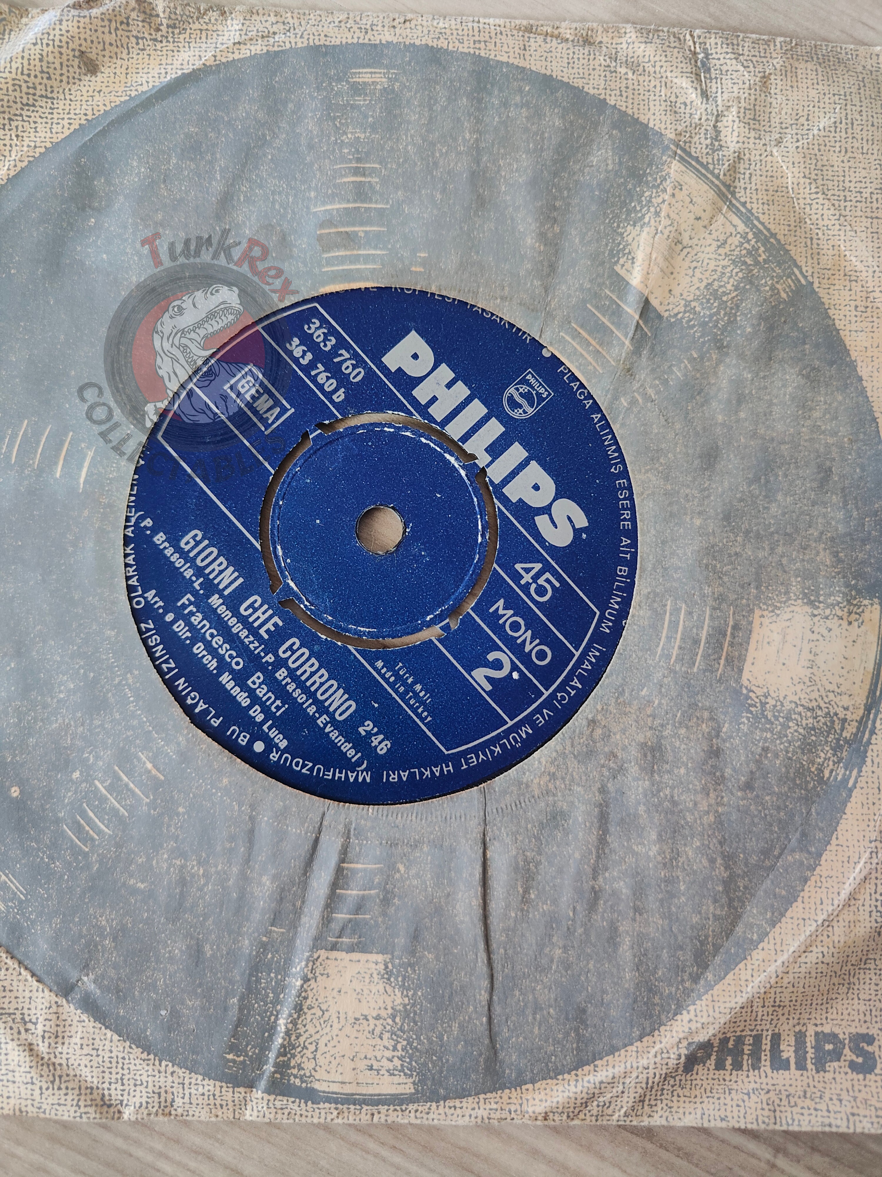 Francesco Banti – Ehi, Ehi, Lo Sai 7" Turkish Pressing Vinyl Turkey Edition
