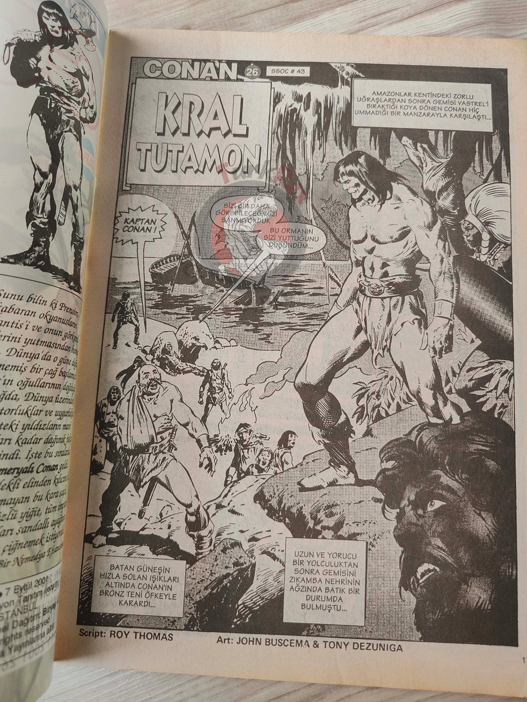 Conan #26 The Savage Sword of Conan #43 #45 Turkish Comic Turkey