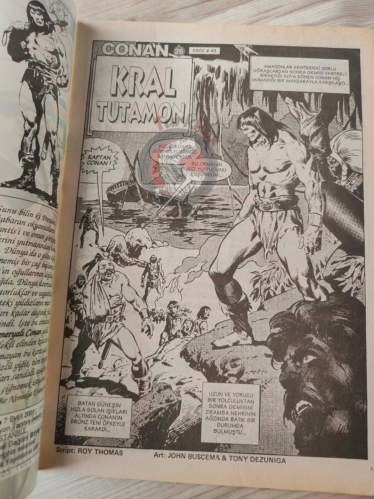 Conan #26 The Savage Sword of Conan #43 #45 Turkish Comic Turkey