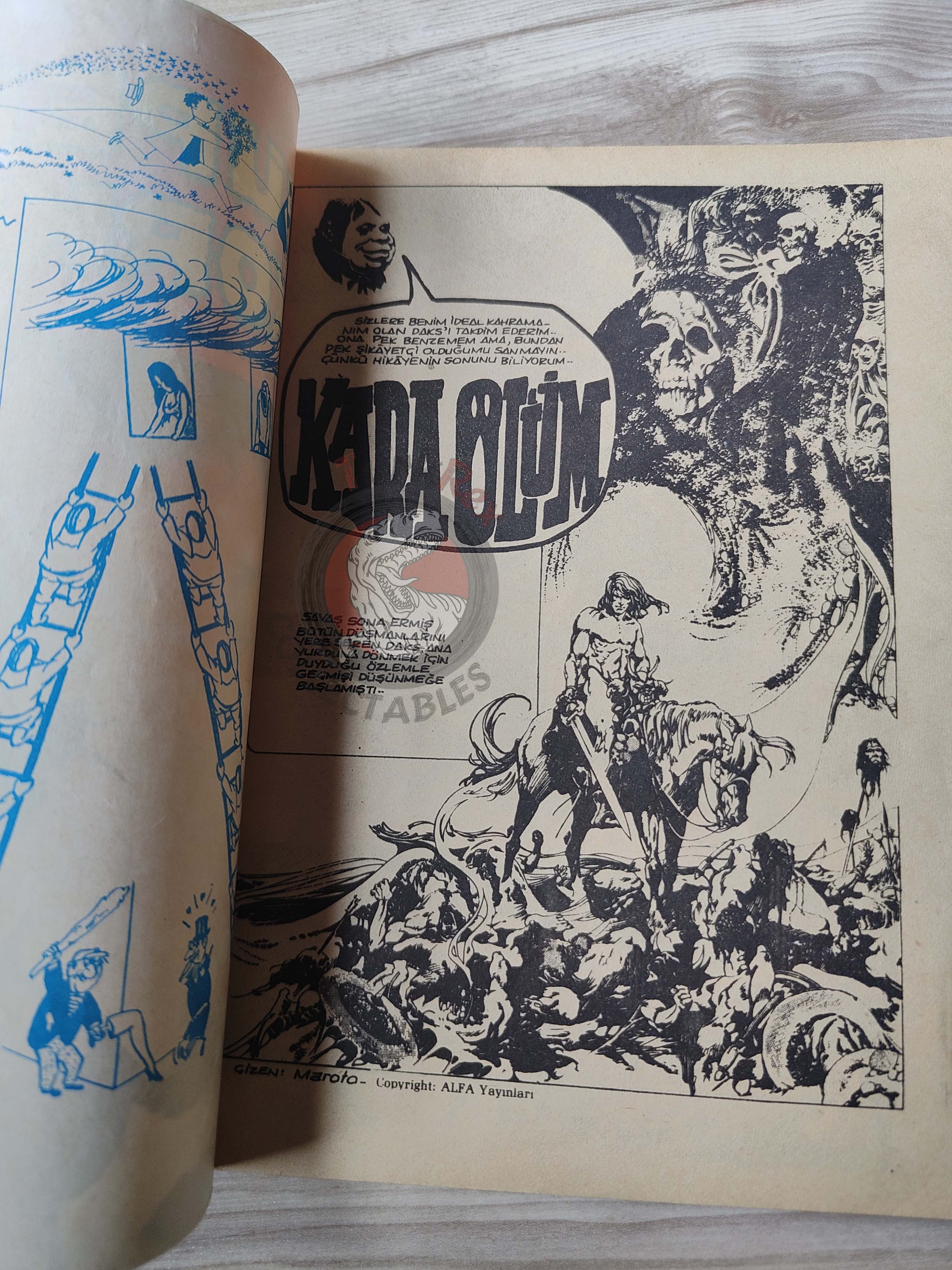 Süper Korku #15 1984 Turkish Comic Turkey Warren Eerie Dax the Warrior Special Issue