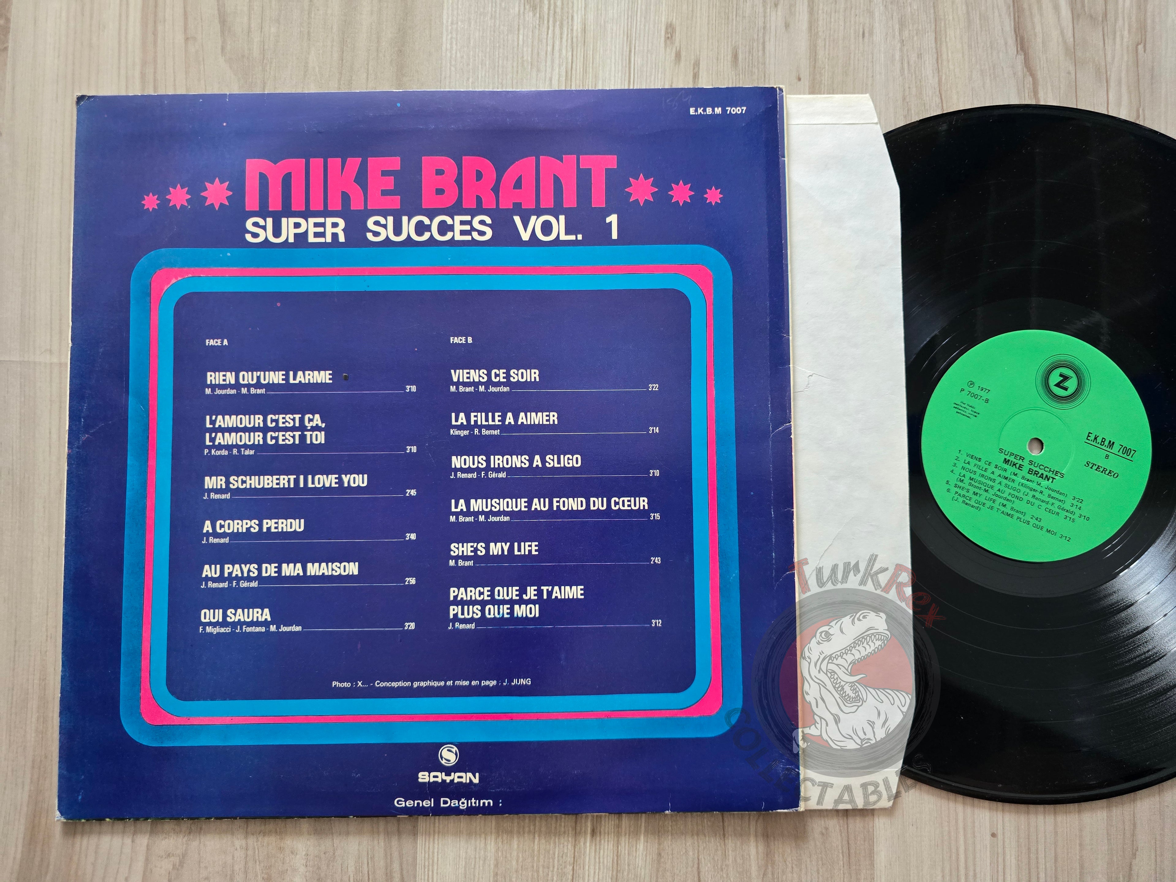 Mike Brant – Super Succès Vol. 1 Turkish Pressing Vinyl Turkey Edition