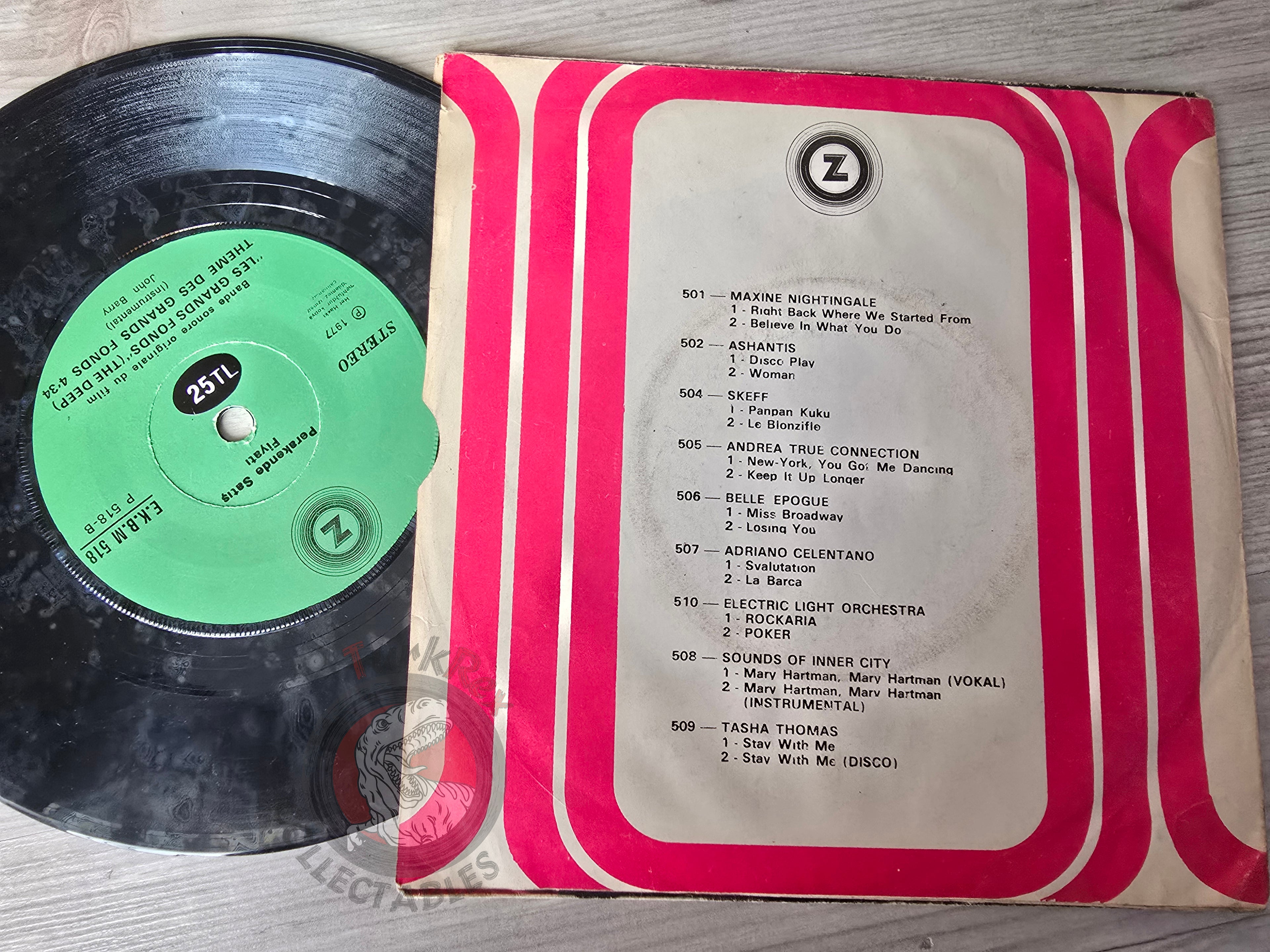 Donna Summer – Les Grands Fonds (The Deep) 7" Turkish Pressing Vinyl Turkey Edition