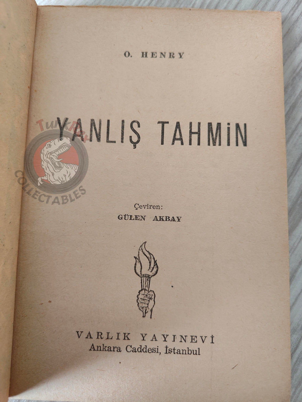 O. Henry (William Sydney Porter) – A Poor Rule 1957 1st Turkish Book Turkey