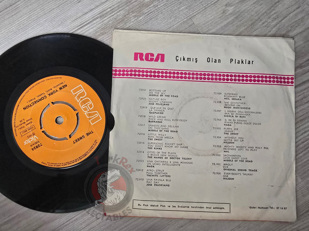 The Sweet – Wig Wam Bam 7" Turkish Pressing Vinyl Turkey Edition 1