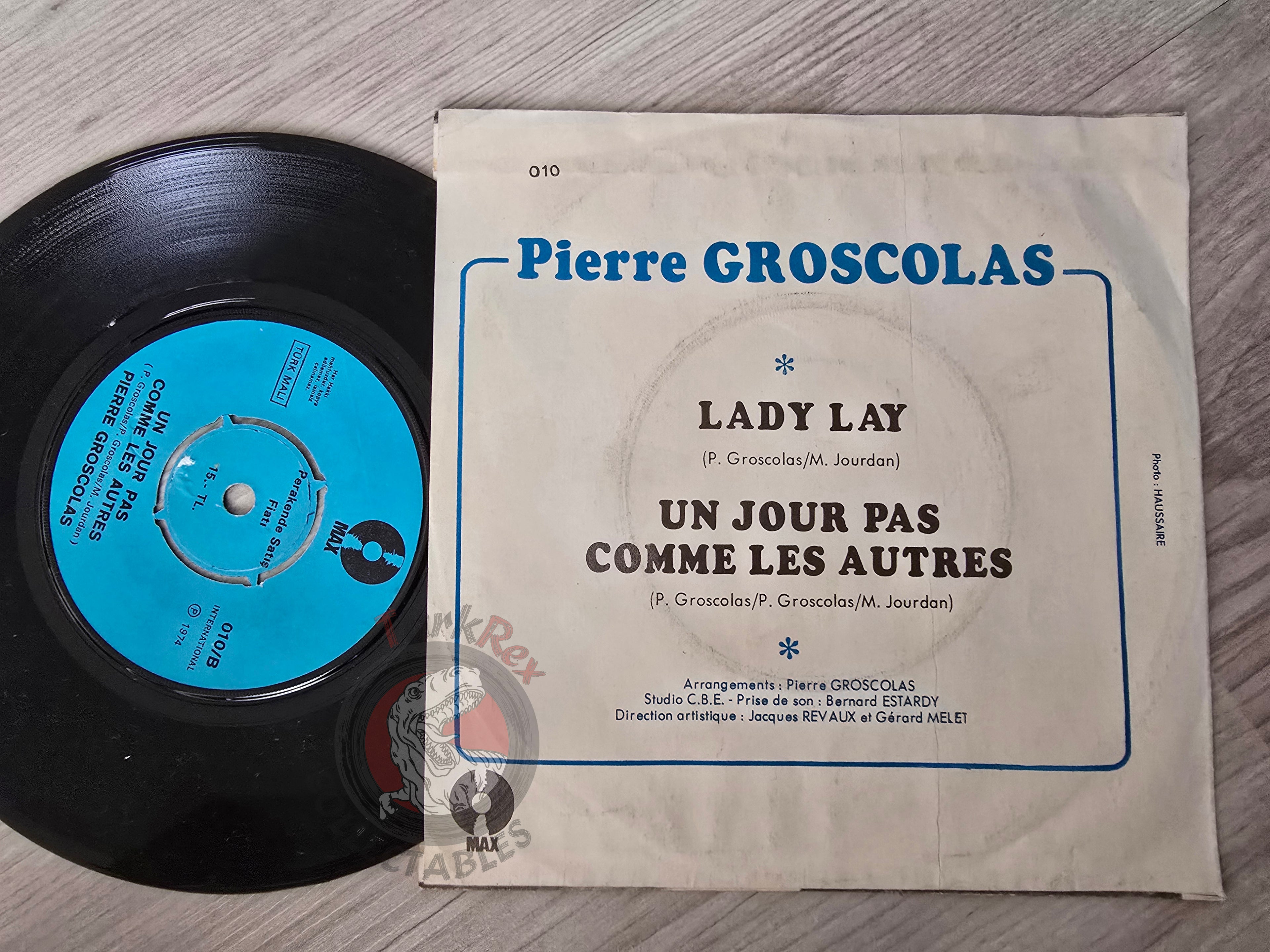 Pierre Groscolas – Lady Lay 7" Turkish Pressing Vinyl Turkey Edition