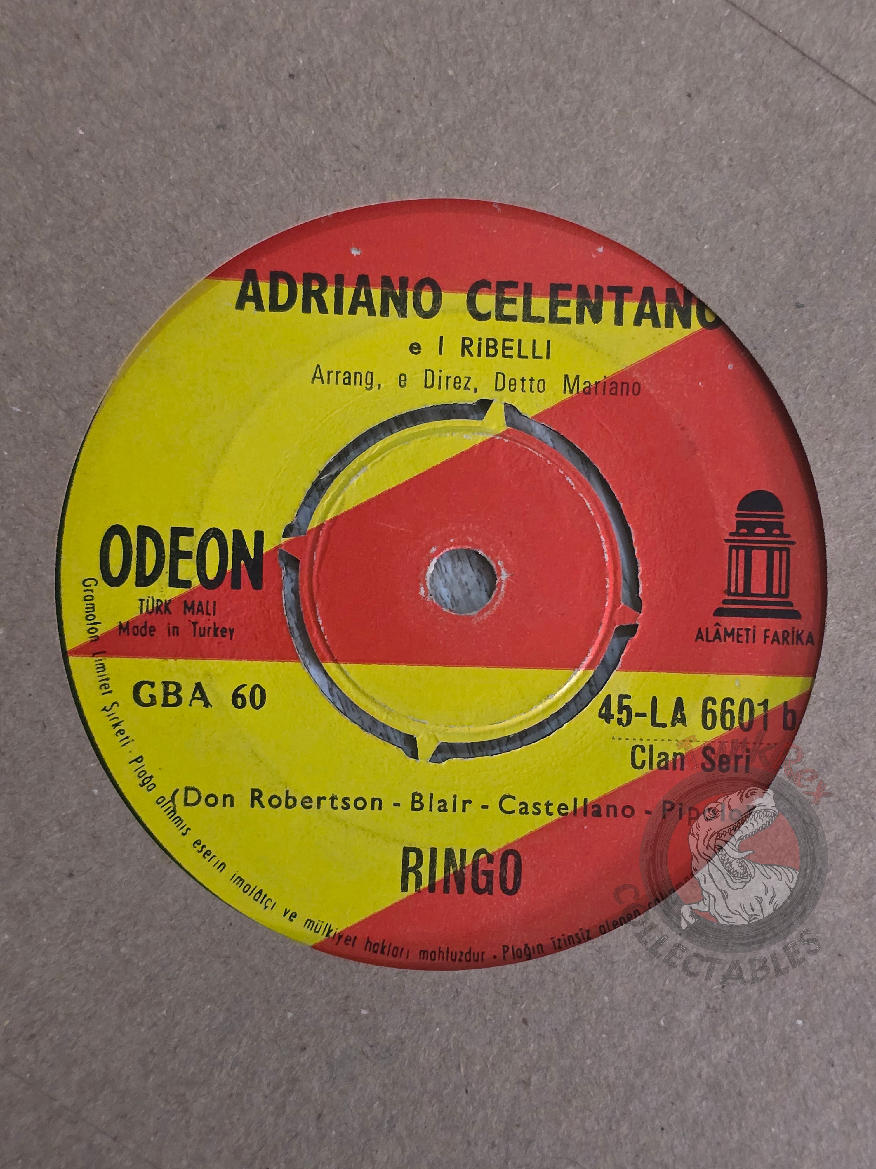 Adriano Celentano – La Festa / Ringo 7" Turkish Pressing Vinyl Turkey Edition