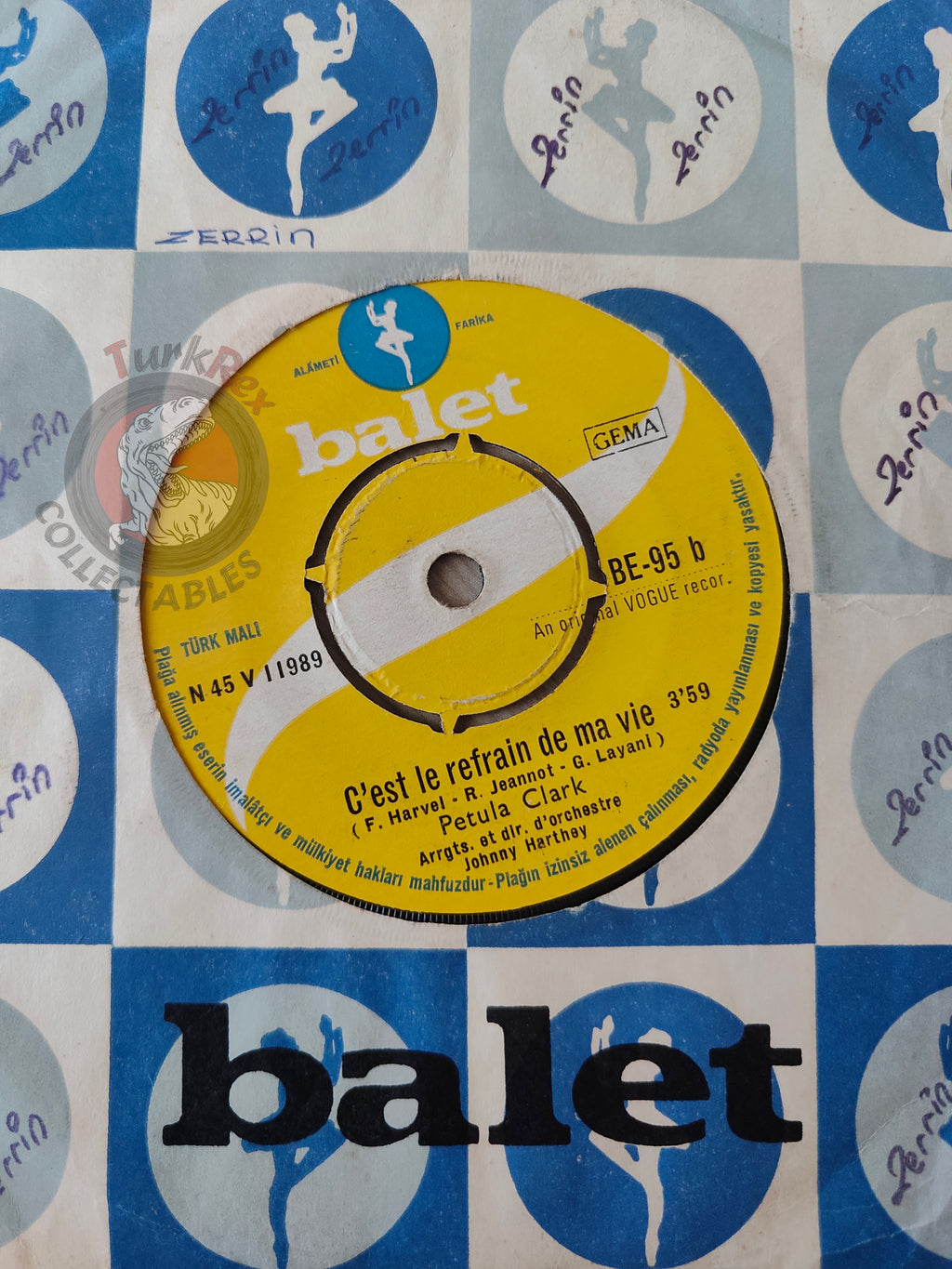 Petula Clark – Melody Man 7" Turkish Pressing Vinyl Turkey Edition
