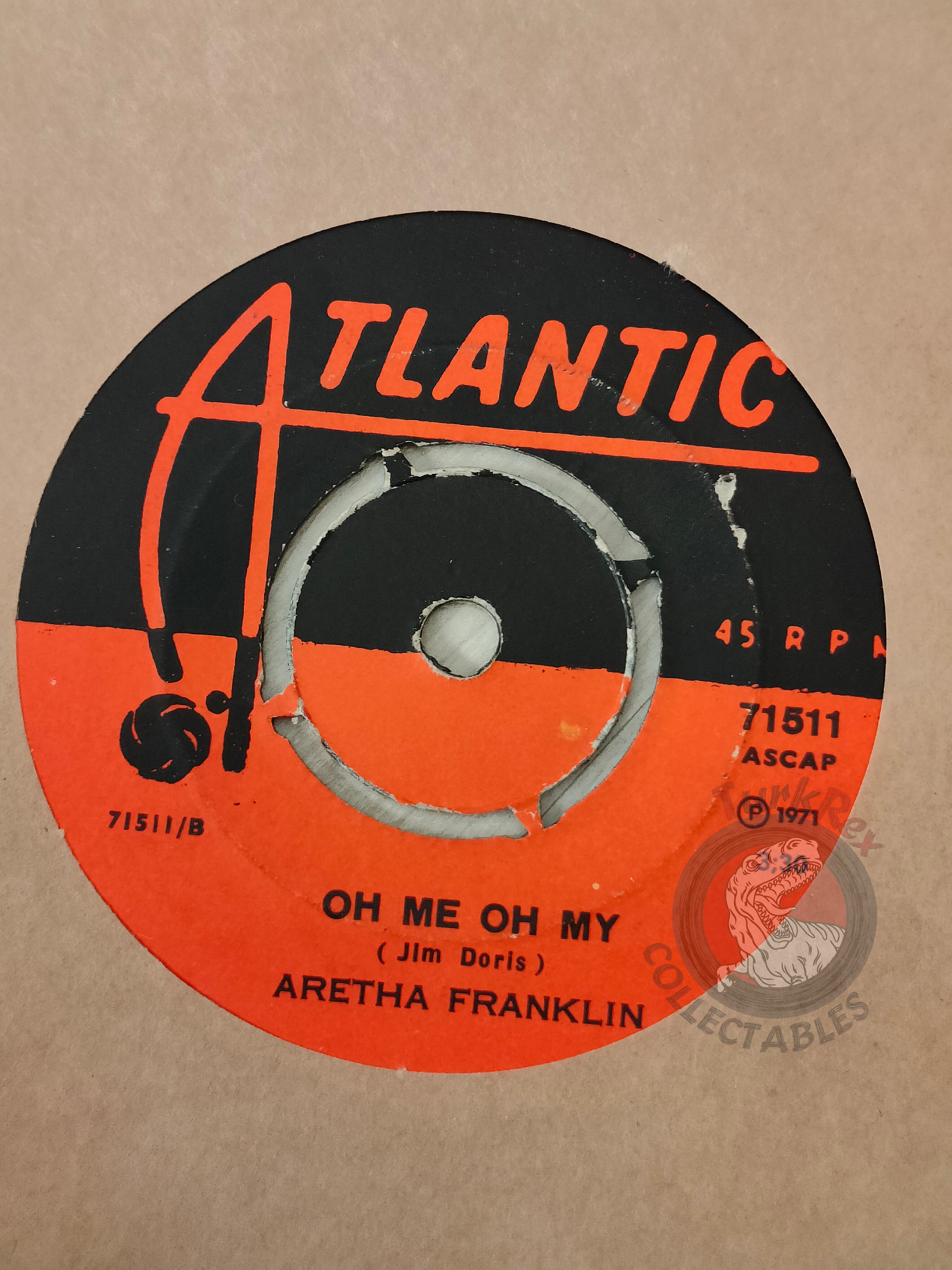 Aretha Franklin – Rock Steady 7" Turkish Pressing Vinyl Turkey Edition 2