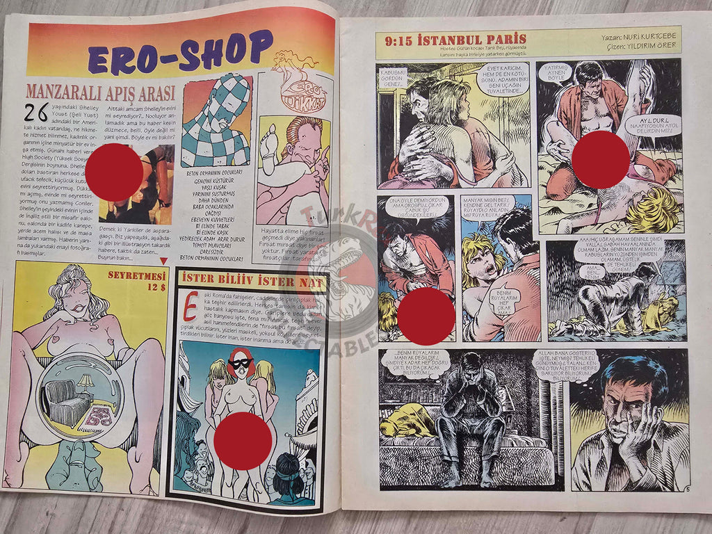 Eroskop #2 1993 Turkish Comic Turkey Erotic Mag La Contessa Rossa Georges Pichard