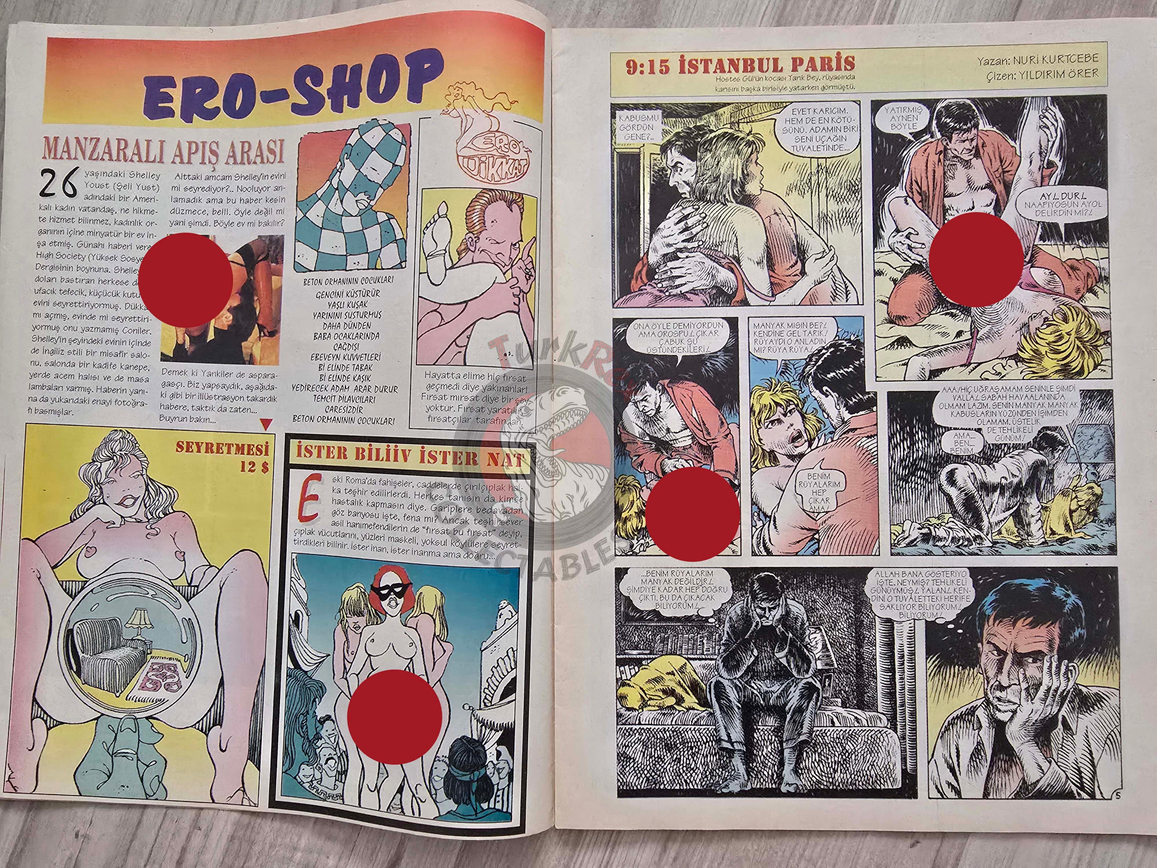 Eroskop #2 1993 Turkish Comic Turkey Erotic Mag La Contessa Rossa Georges Pichard