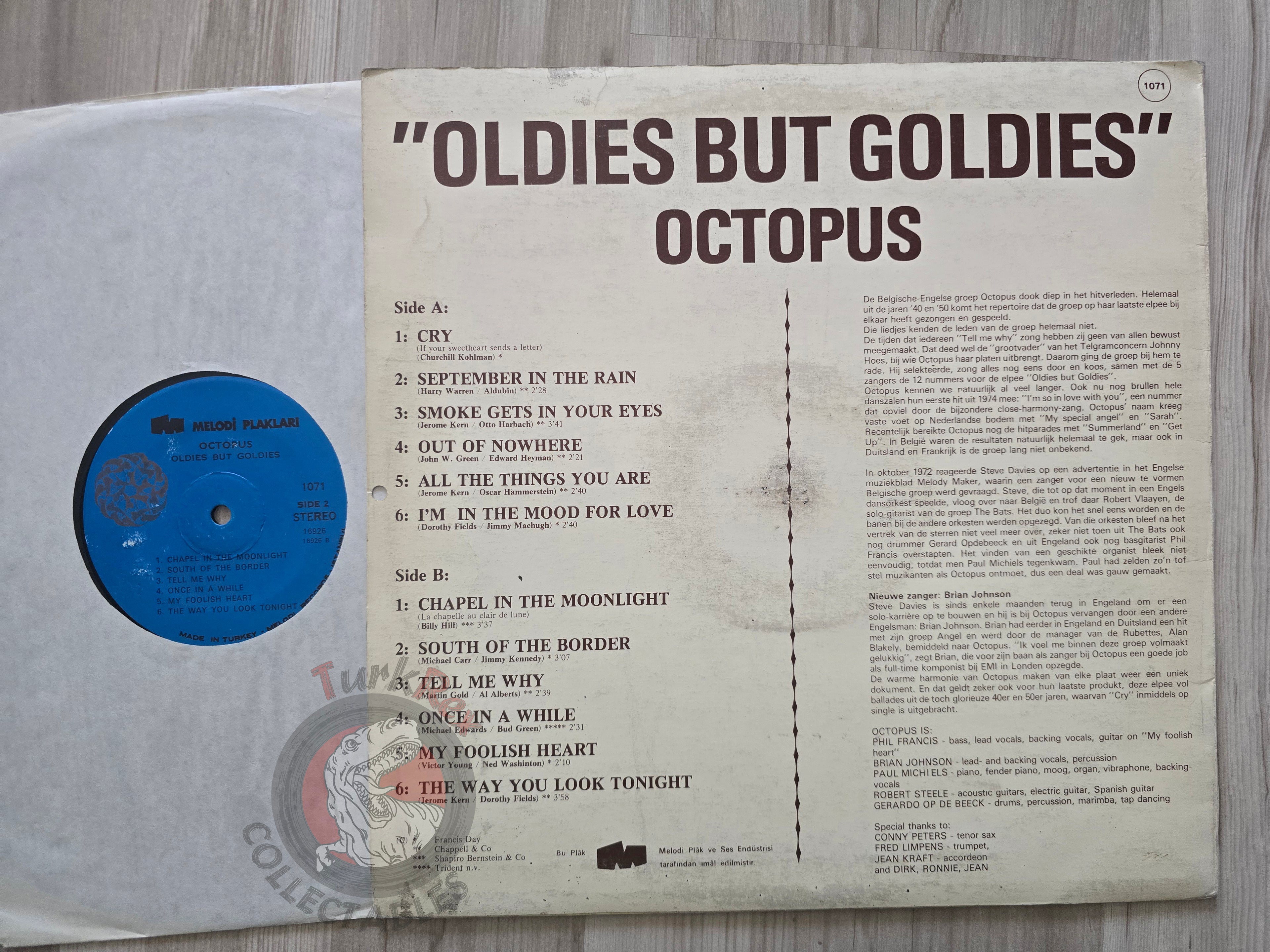 Octopus – Oldies But Goldies Turkish Pressing Vinyl Turkey Edition