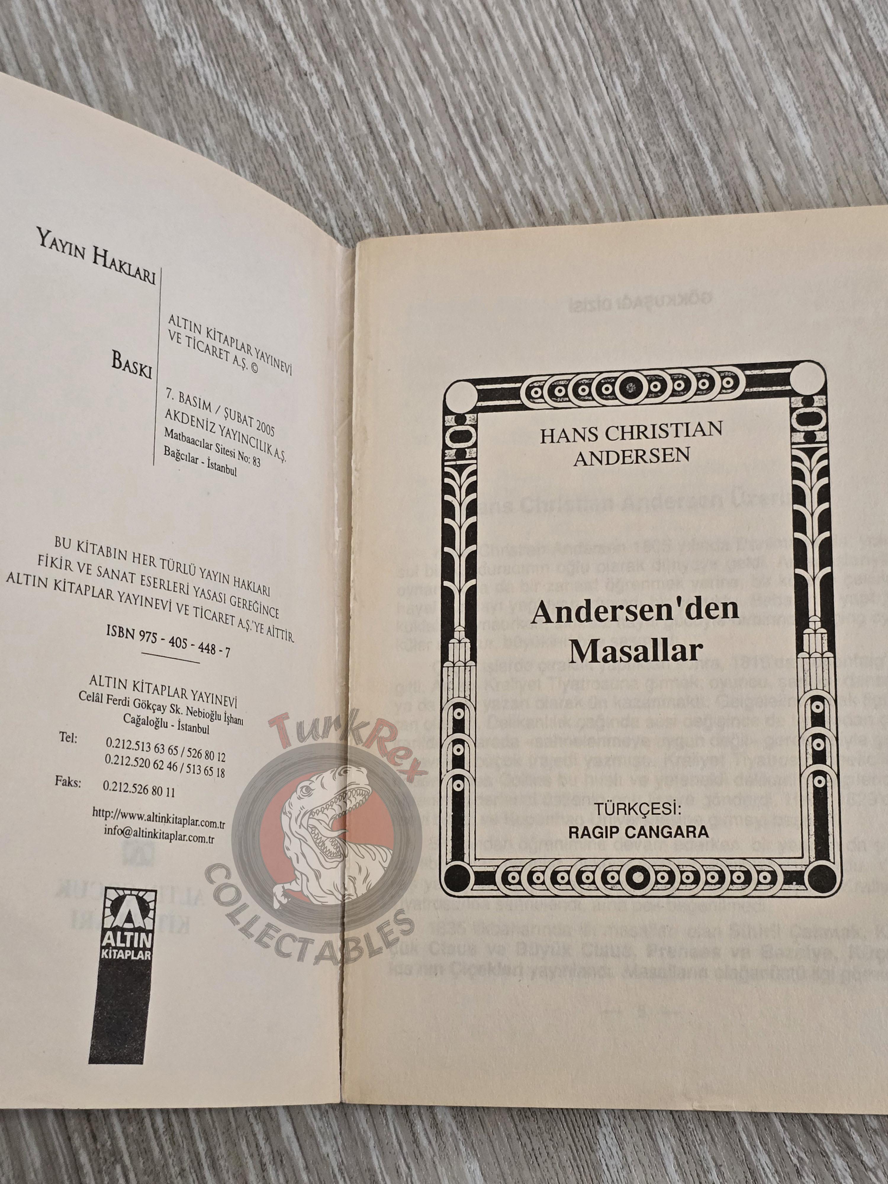 Hans Christian Andersen – Andersen's Fairy Tales 2005 Turkish Book Turkey