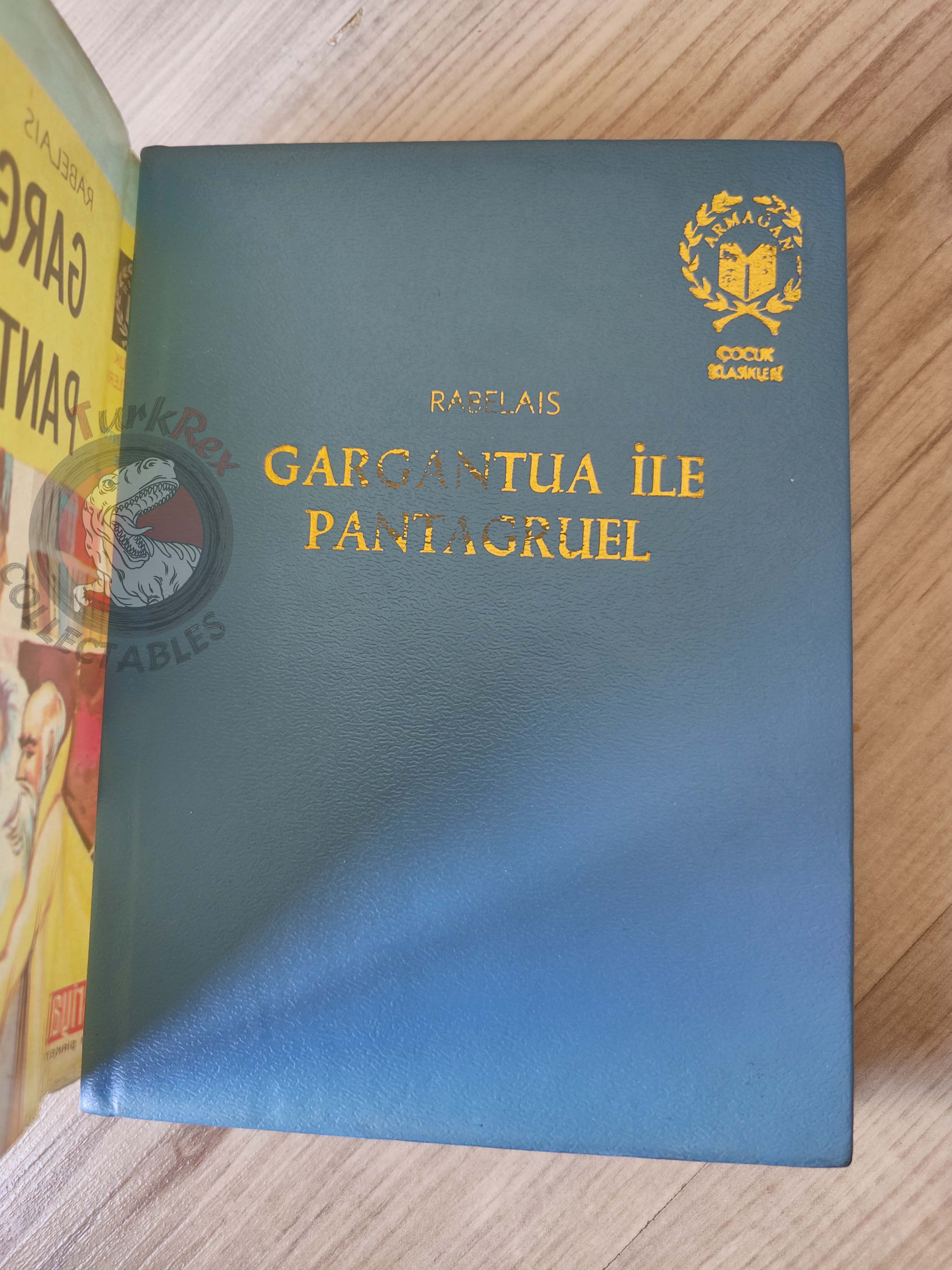 François Rabelais – Gargantua and Pantagruel 1974 HC/DJ Turkish Book Turkey Illustrated