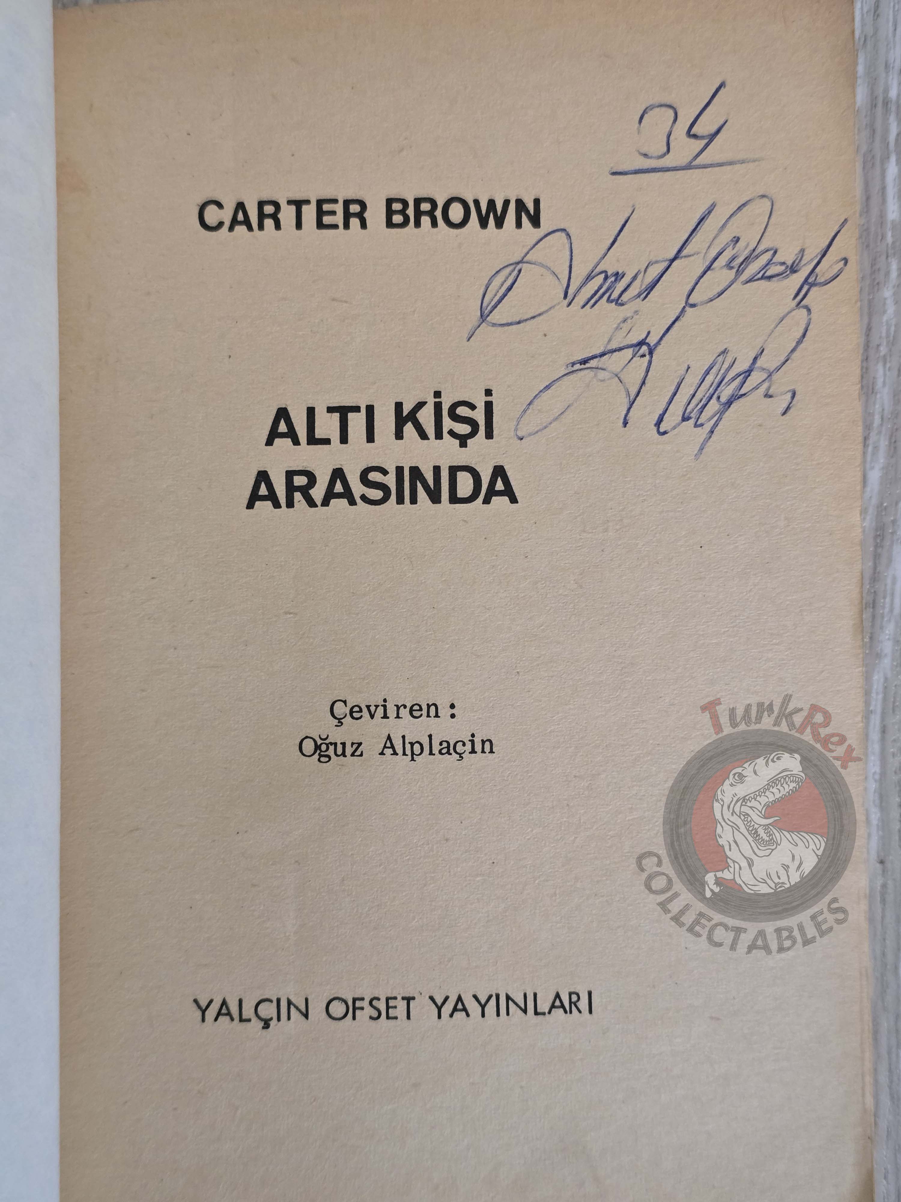 Carter Brown – The Sometime Wife 1975 1st Turkish Book Turkey