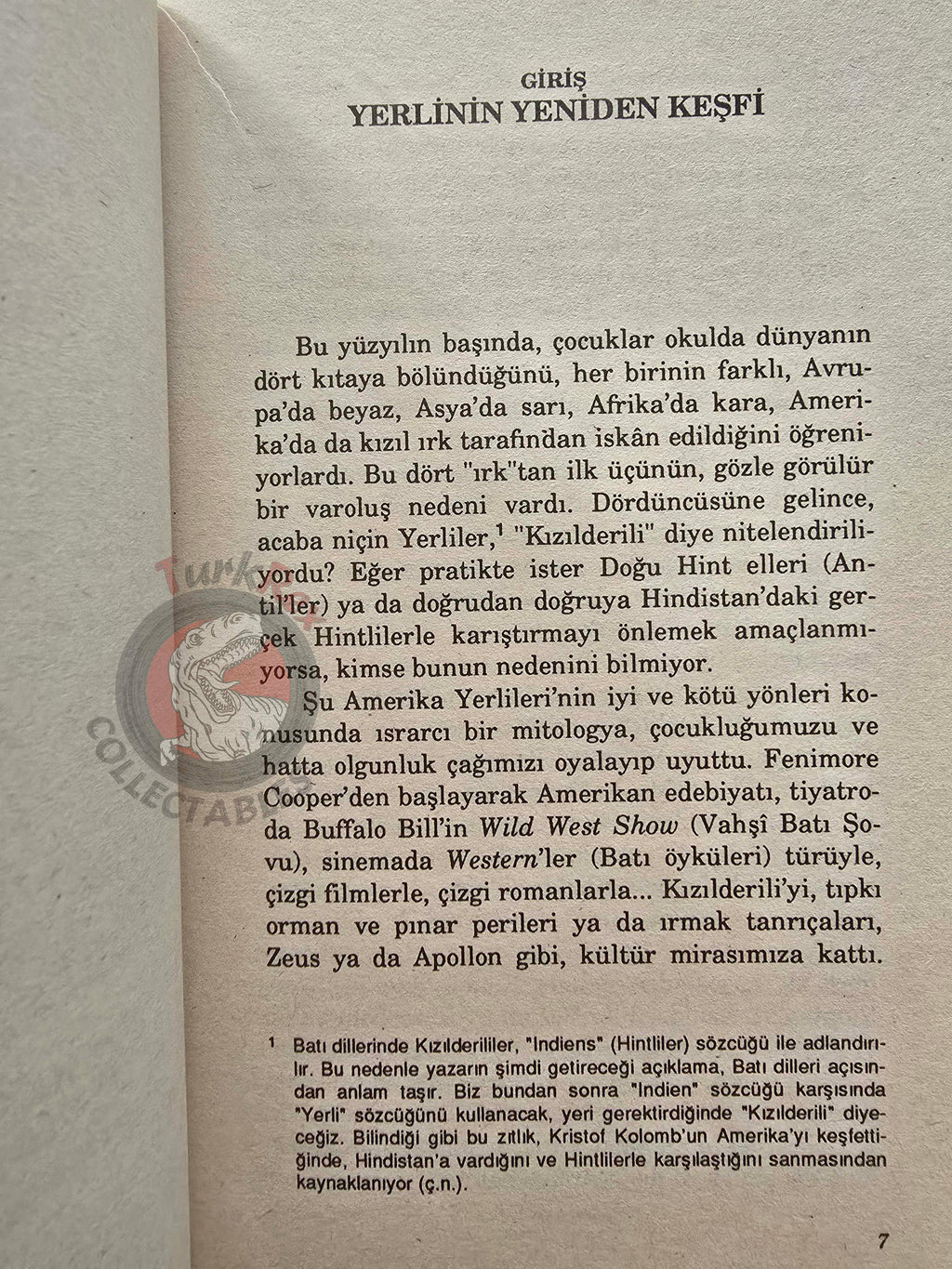 Claude Fohlen – The North American Indians 1993 1st Turkish Book Turkey