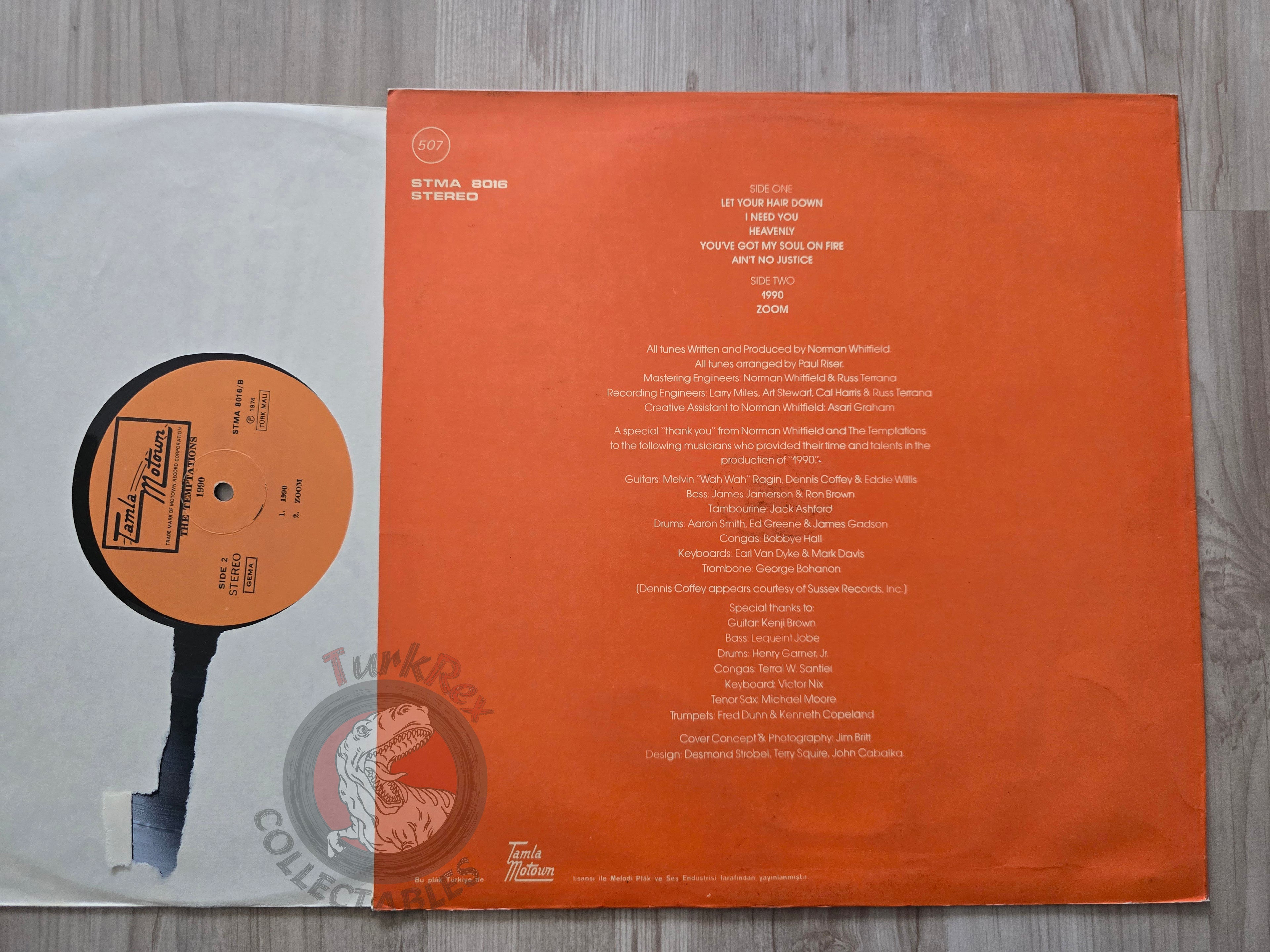 The Temptations – 1990 Turkish Pressing Vinyl Turkey Edition