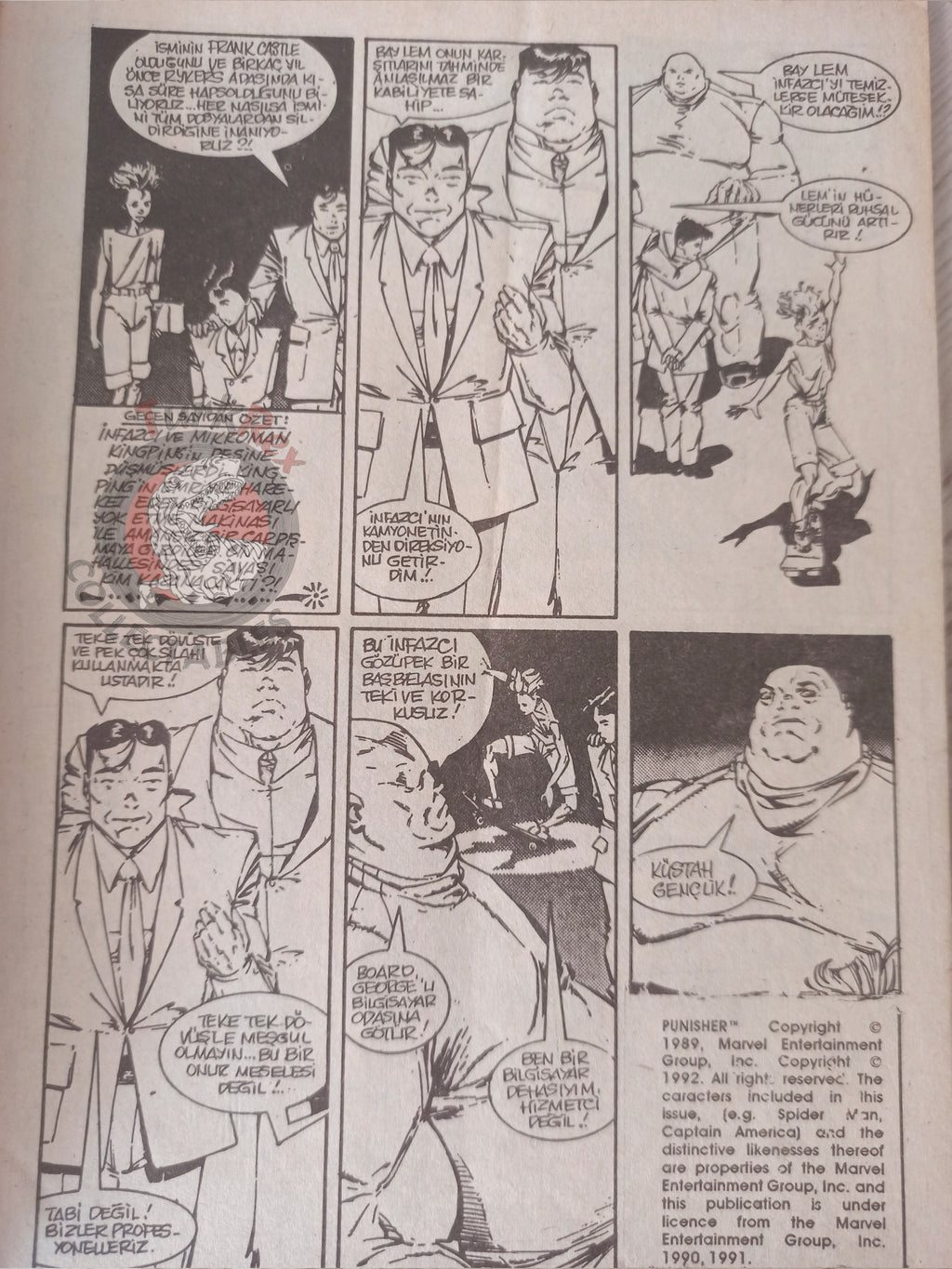 The Punisher #13 1992 Turkish Comic Turkey Vol 2 #17 Magazine #8