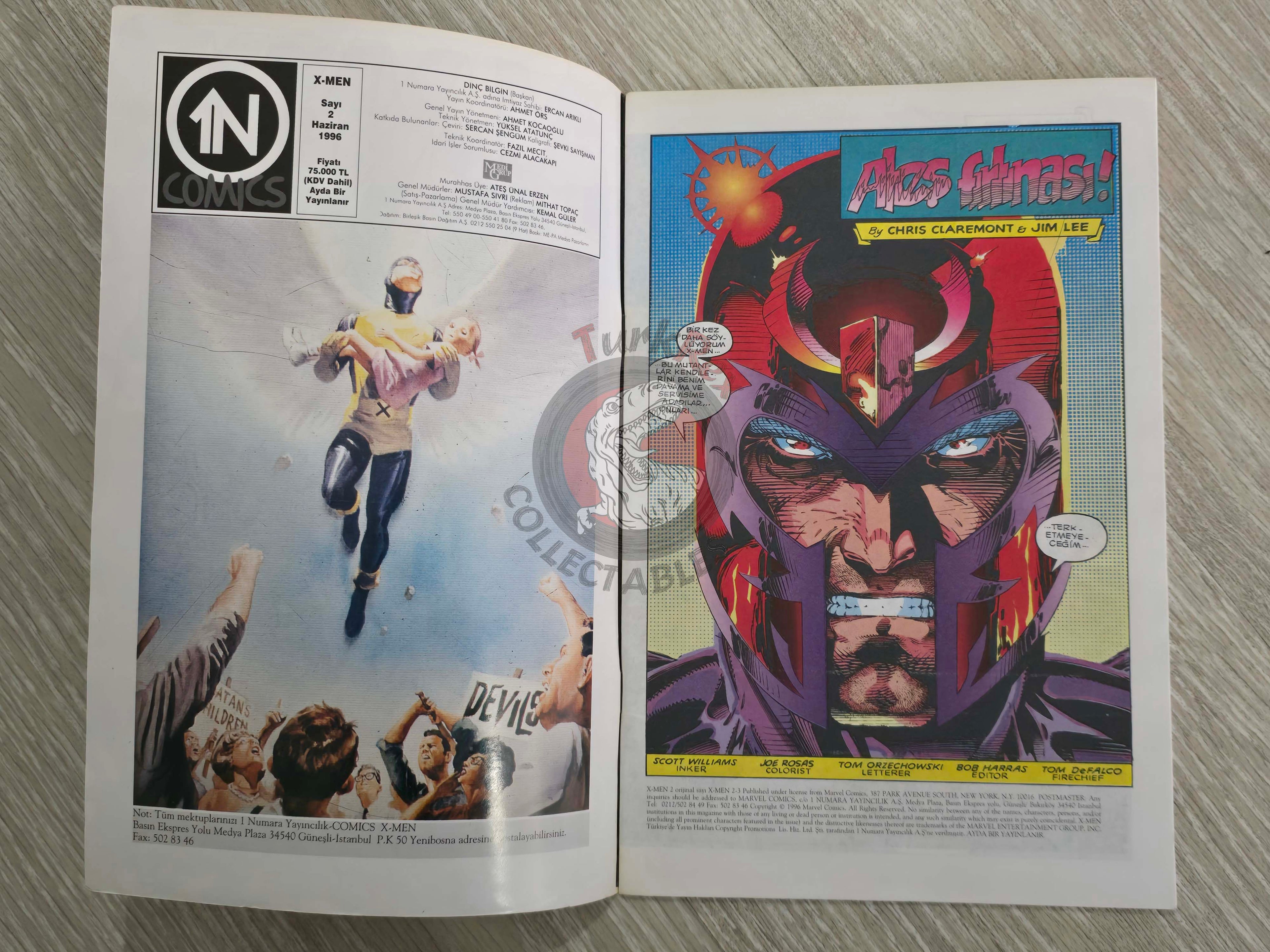 X-Men #2 1996 Turkish Comic Turkey #2 #3
