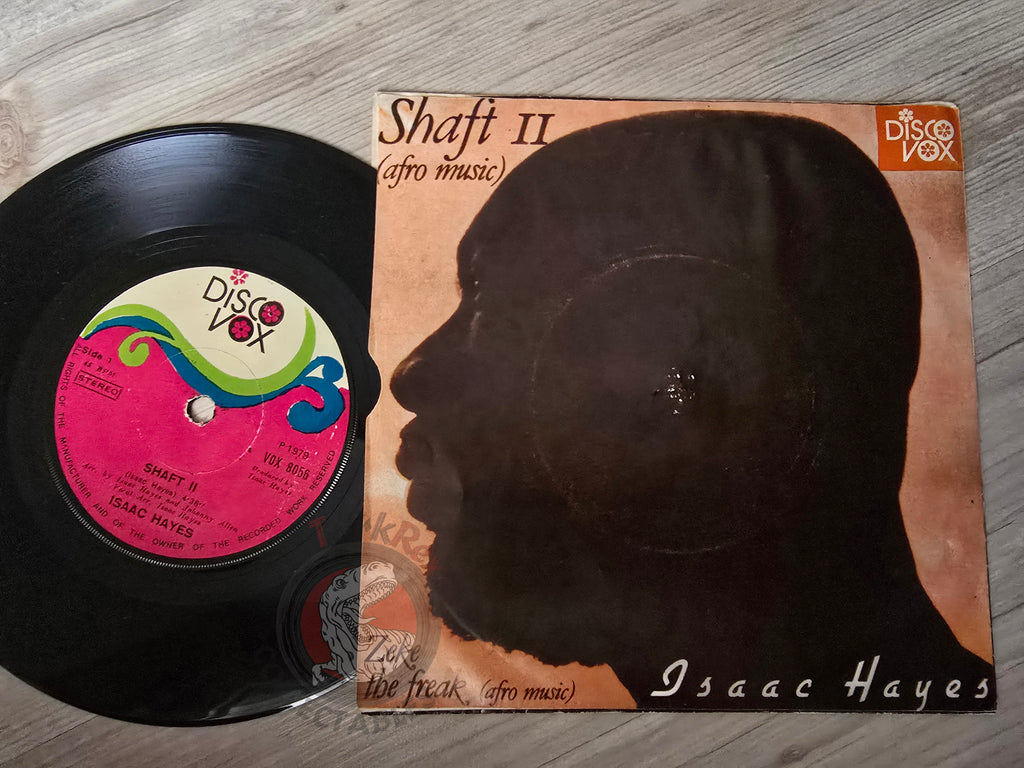 Isaac Hayes – Shaft II / Zeke The Freak 7" Turkish Pressing Vinyl Turkey Edition