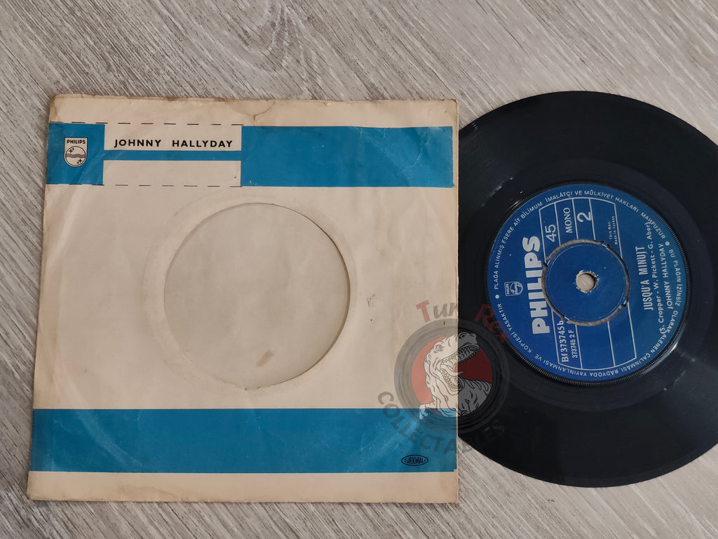 Johnny Hallyday – Je L'Aime / Jusqu'à Minuit 7" Turkish Pressing Vinyl Turkey Edition