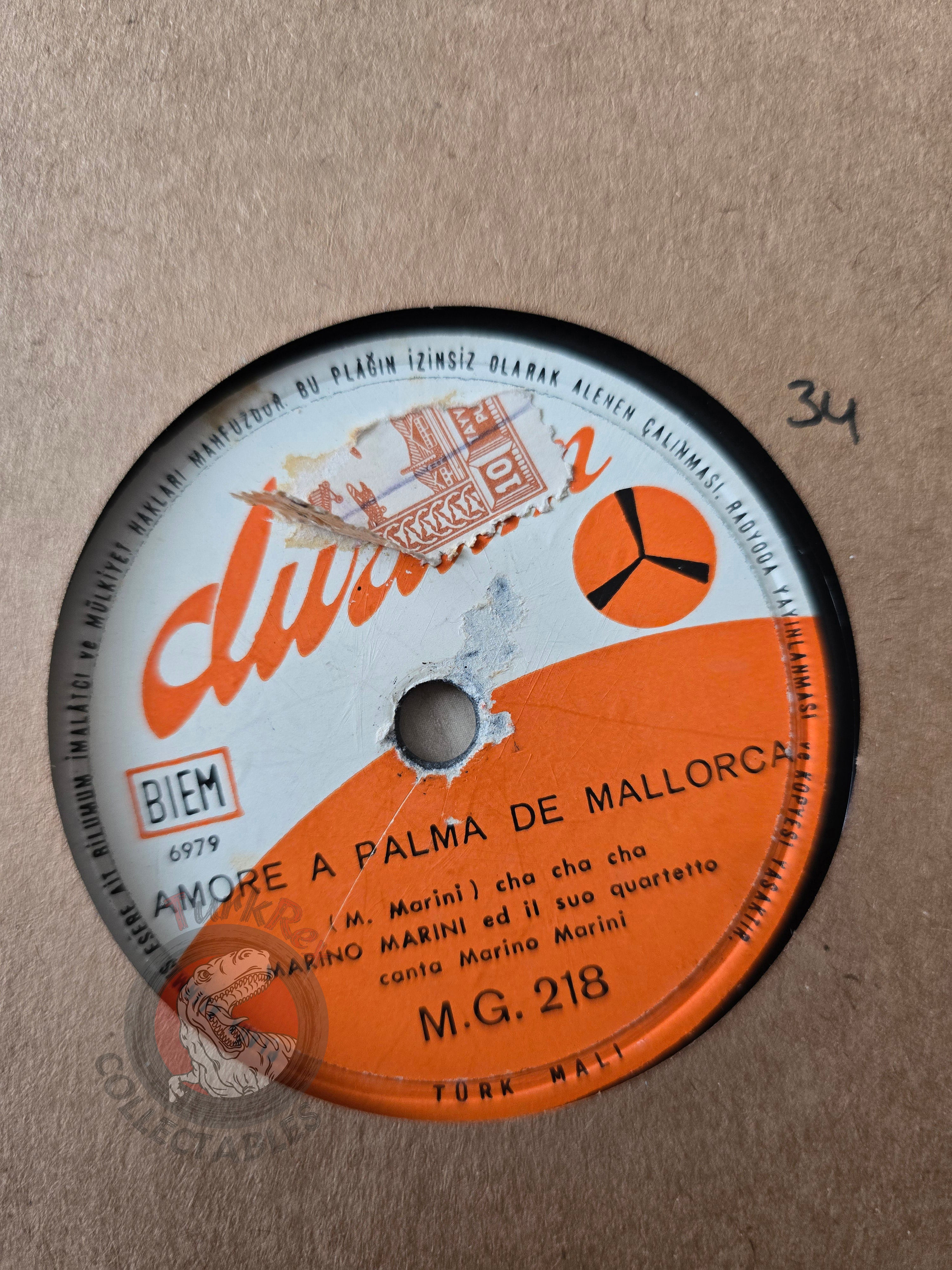 Marino Marini Ed Il Suo Quartetto – Vamos Turkish Pressing Shellac Turkey Edition