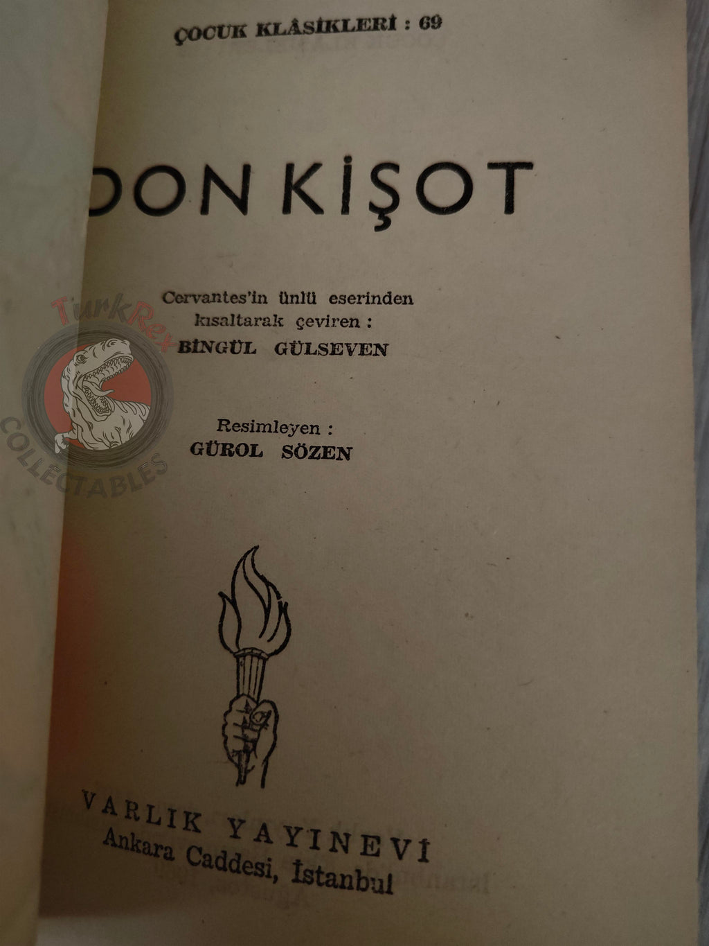 Miguel de Cervantes – Don Quixote 1969 Turkish Book Turkey Illustrated