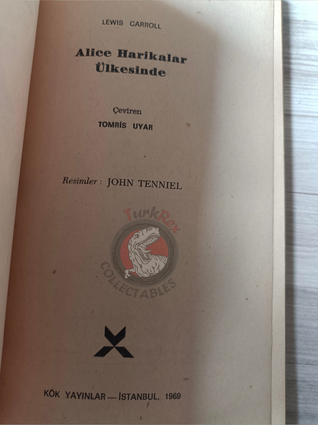 Lewis Carroll – Alice in Wonderland 1969 Turkish Book Turkey Illustrated John Tenniel