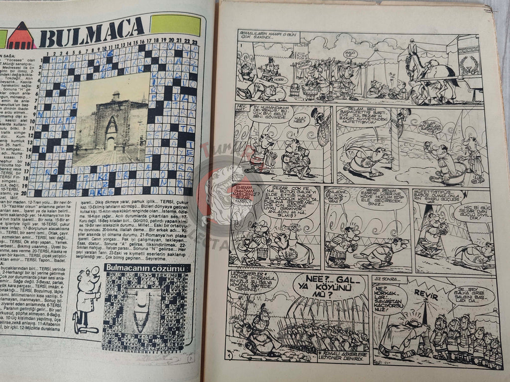 Asterix – Asterix and the Banquet 80s Turkish Edition Comic Turkey
