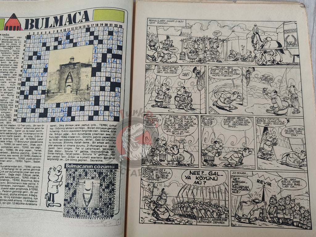 Asterix – Asterix and the Banquet 80s Turkish Edition Comic Turkey