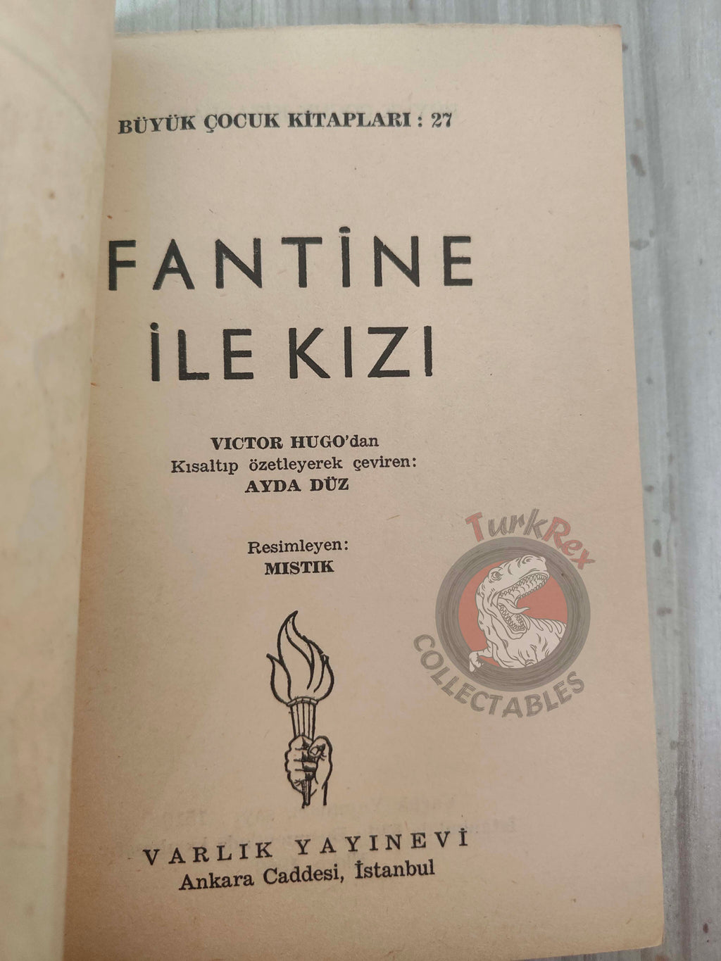 Victor Hugo –  Fantine and Her Daughter 1969 Illustrated Turkish Book Turkey
