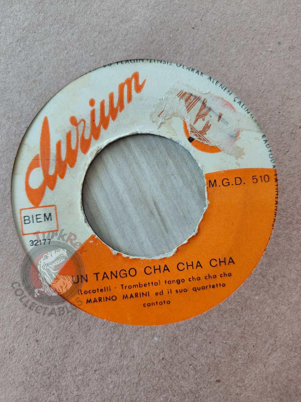 Marino Marini E Il Suo Quartetto – Kriminal Tango 7" Turkish Pressing Vinyl Turkey Edition