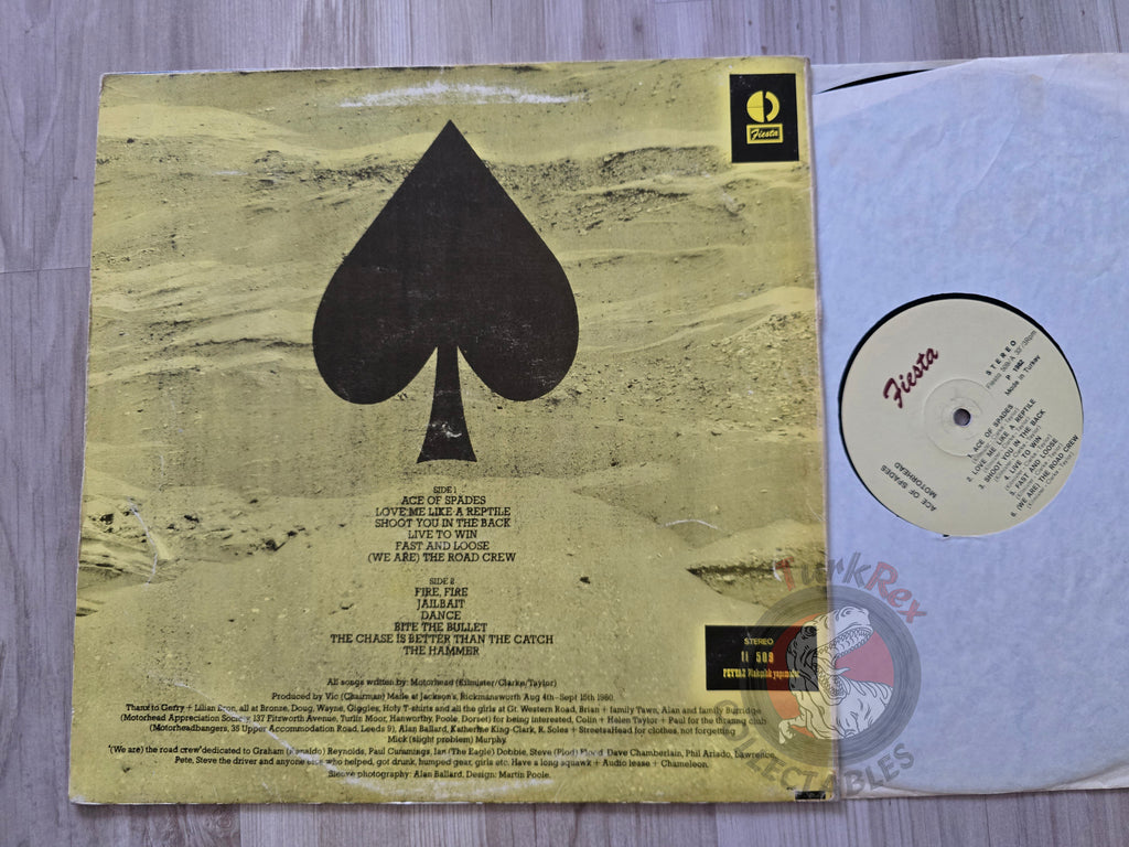 Motörhead – Ace Of Spades Turkish Pressing Vinyl Turkey Edition 2