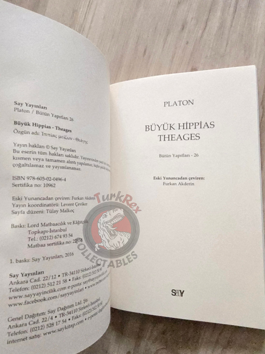 Plato – Greater Hippias 2016 Turkish Book Turkey