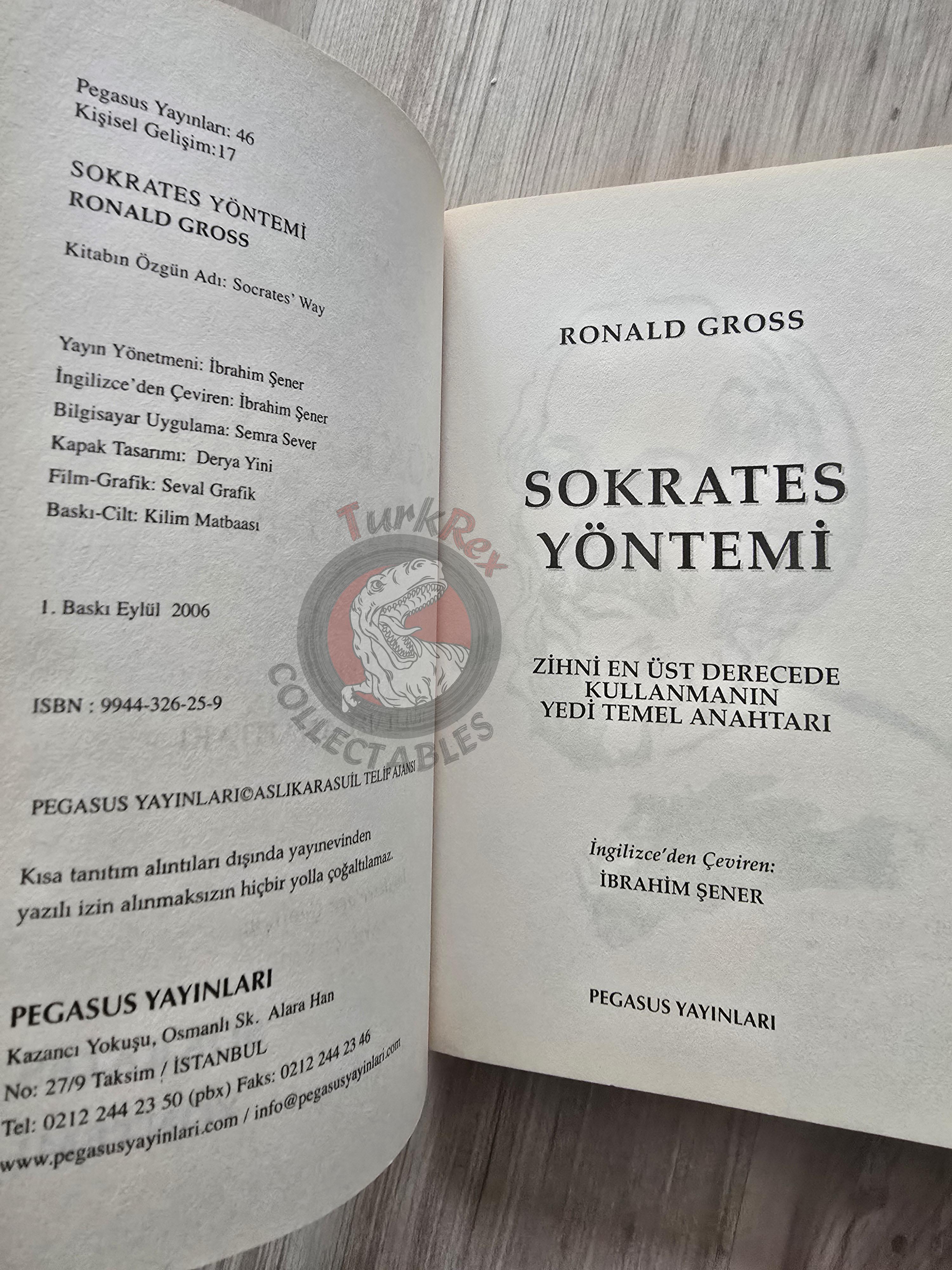 Ronald Gross – The Socrates Method 2006 Turkish Book Turkey