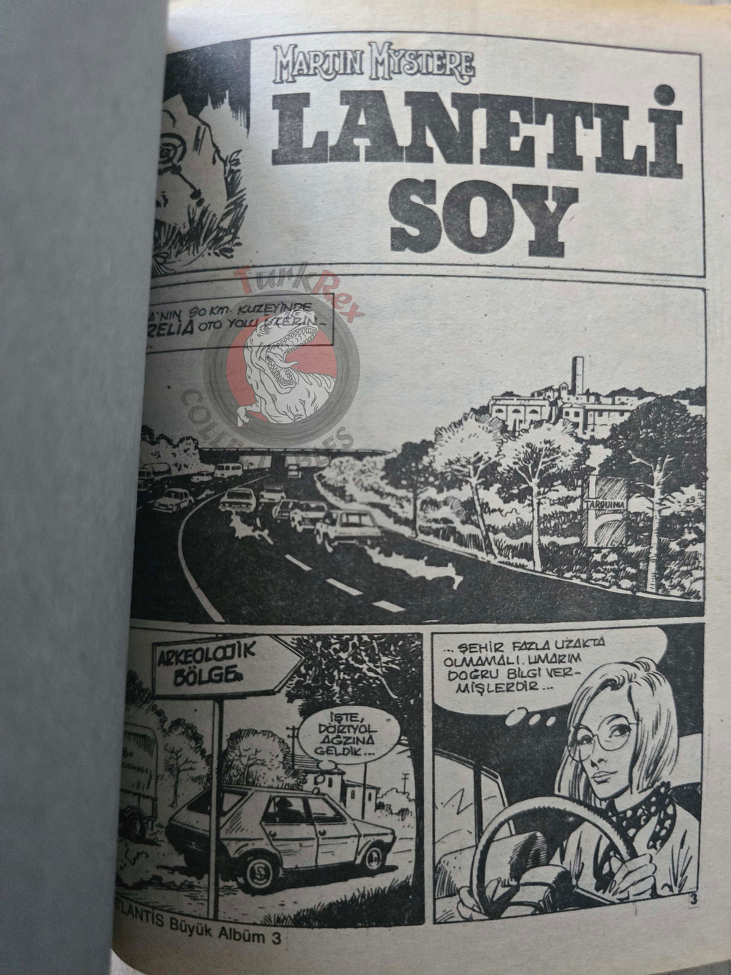 Martin Mystère #3 La stirpe maledetta 80s Turkish Comic Turkey #4 #17