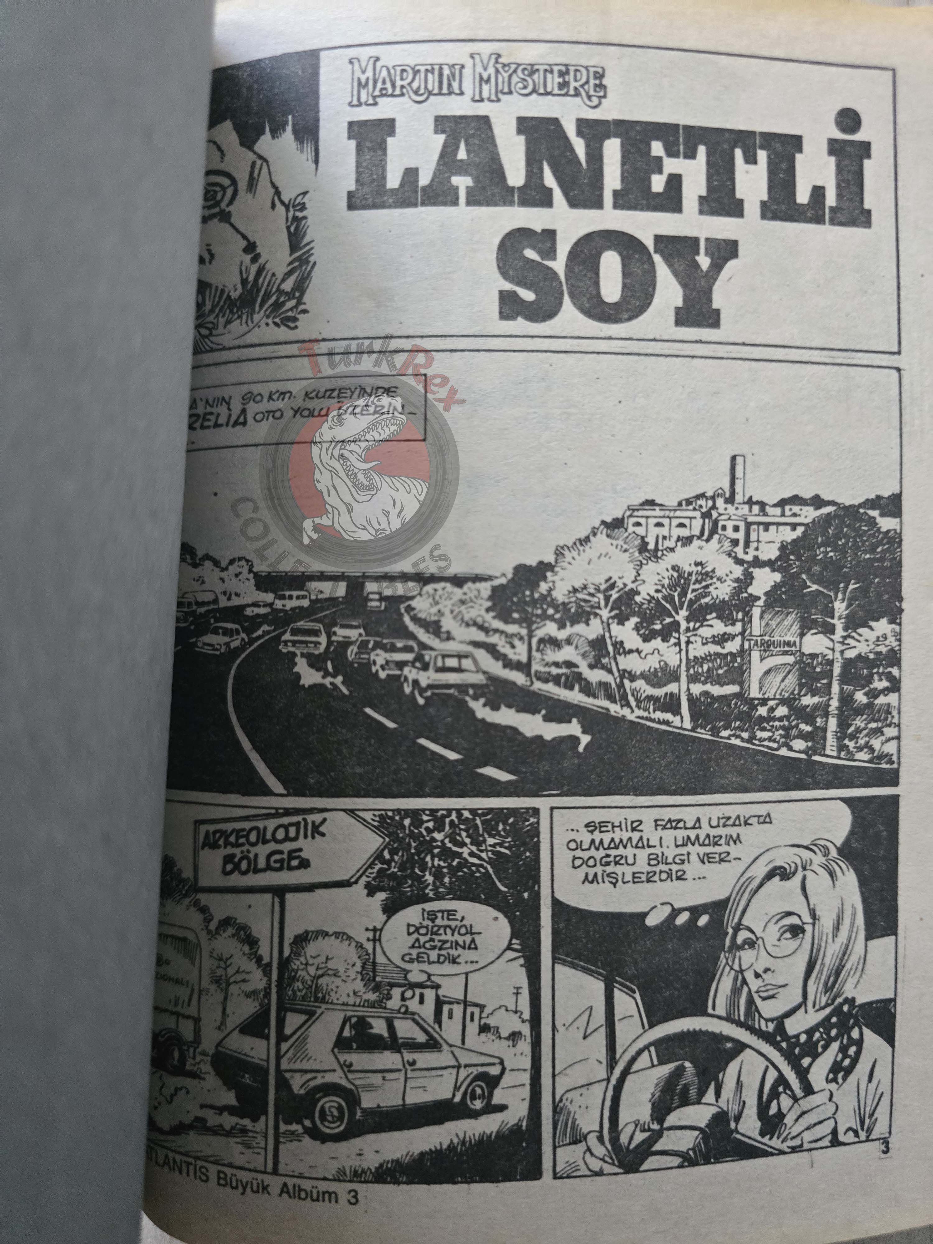 Martin Mystère #3 La stirpe maledetta 80s Turkish Comic Turkey #4 #17