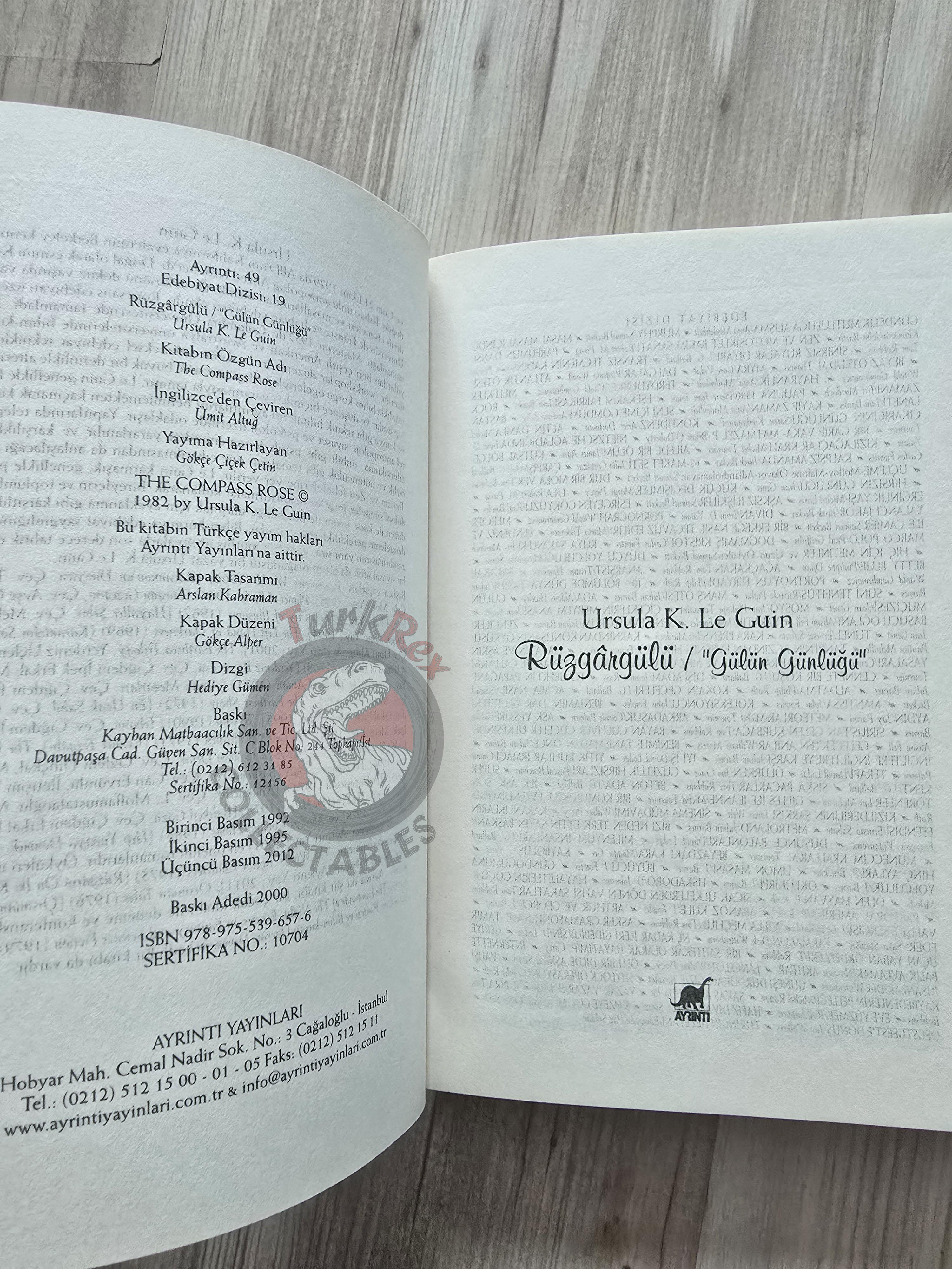 Ursula K. Le Guin – The Compass Rose 2012 Turkish Book Turkey