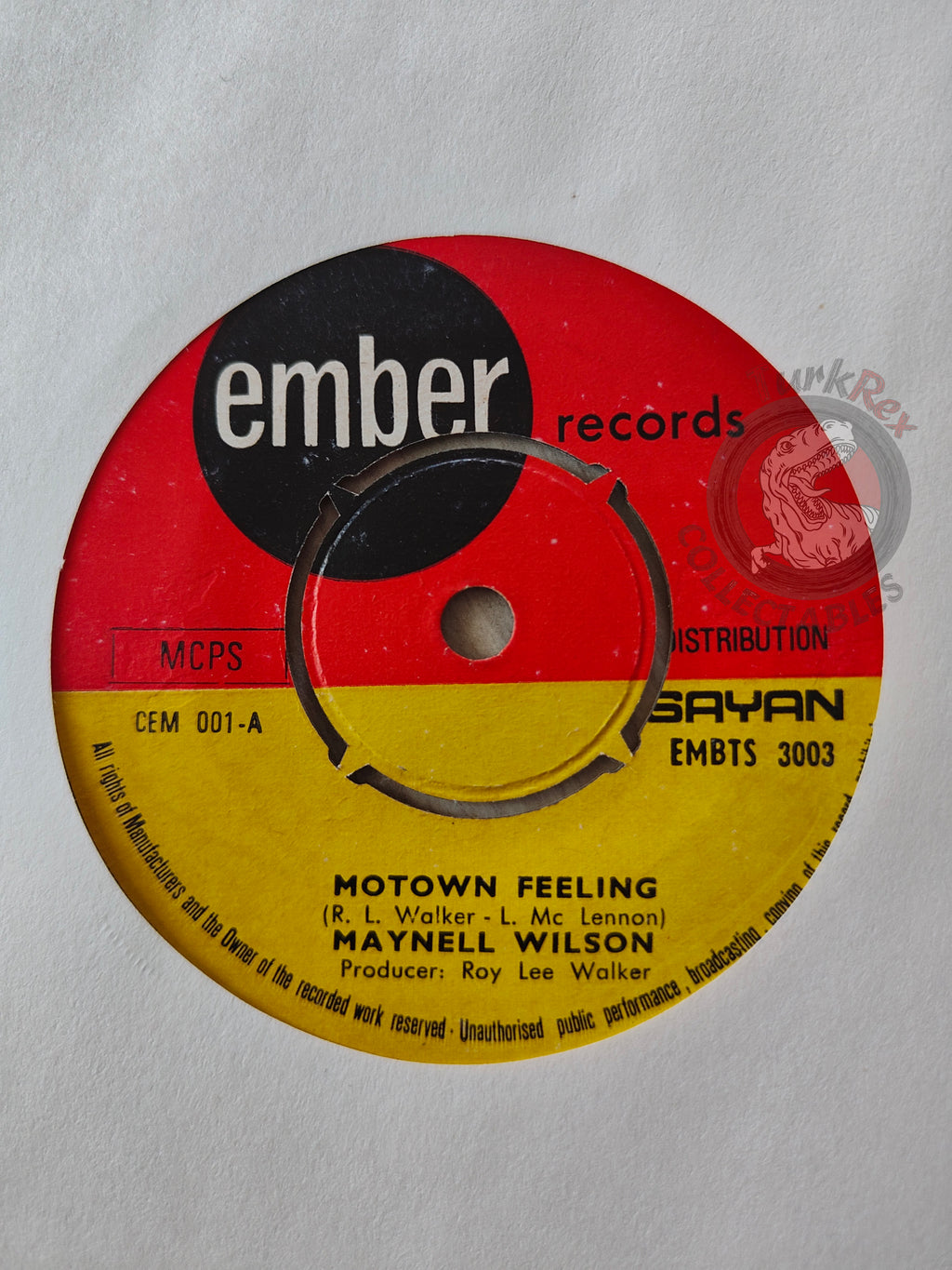 Maynell Wilson – Motown Feeling 7" Turkish Pressing Vinyl Turkey Edition