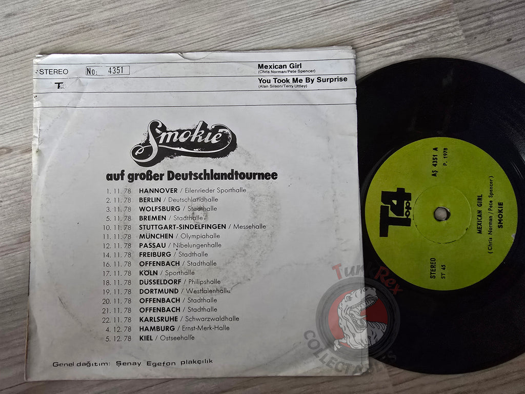 Smokie – Mexican Girl 7" Turkish Pressing Vinyl Turkey Edition