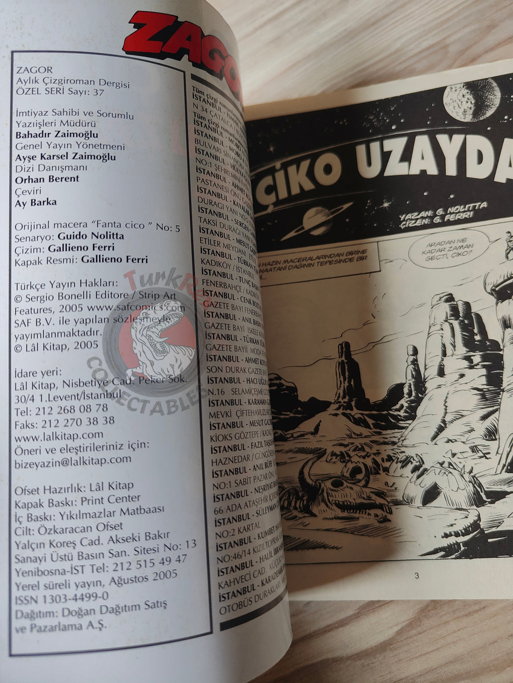 Zagor Cico #37 2005 Fantacico Turkish Comic Turkey #5